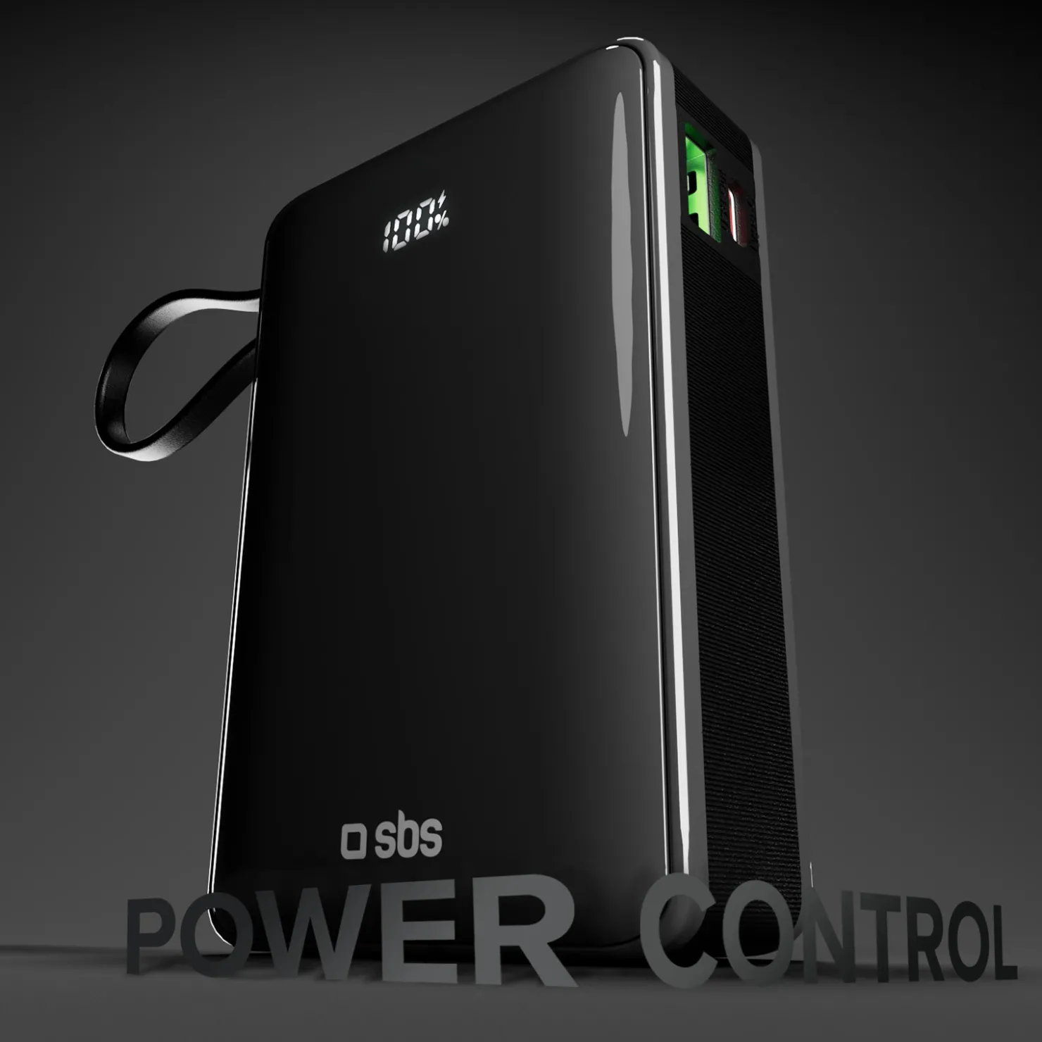 10.000 mAh-Powerbank mit integriertem USB-C Kabel|SBS Outlet