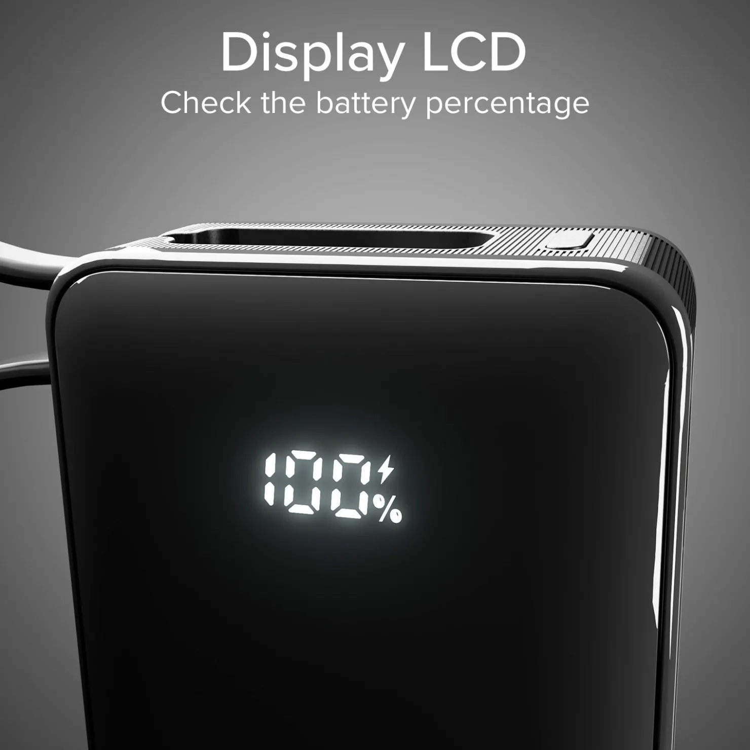 10.000 mAh-Powerbank mit integriertem USB-C Kabel|SBS Outlet