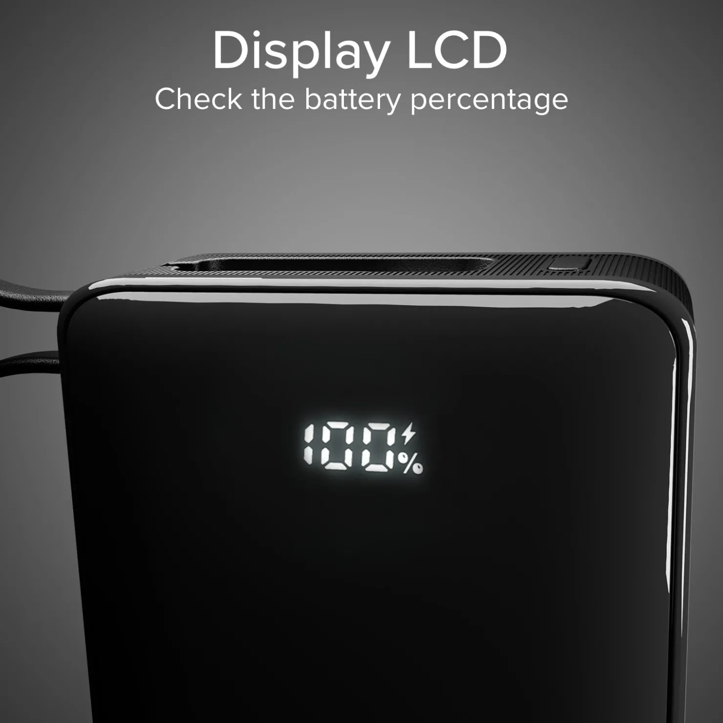 10.000 mAh-Powerbank mit integriertem USB-C Kabel|SBS Outlet