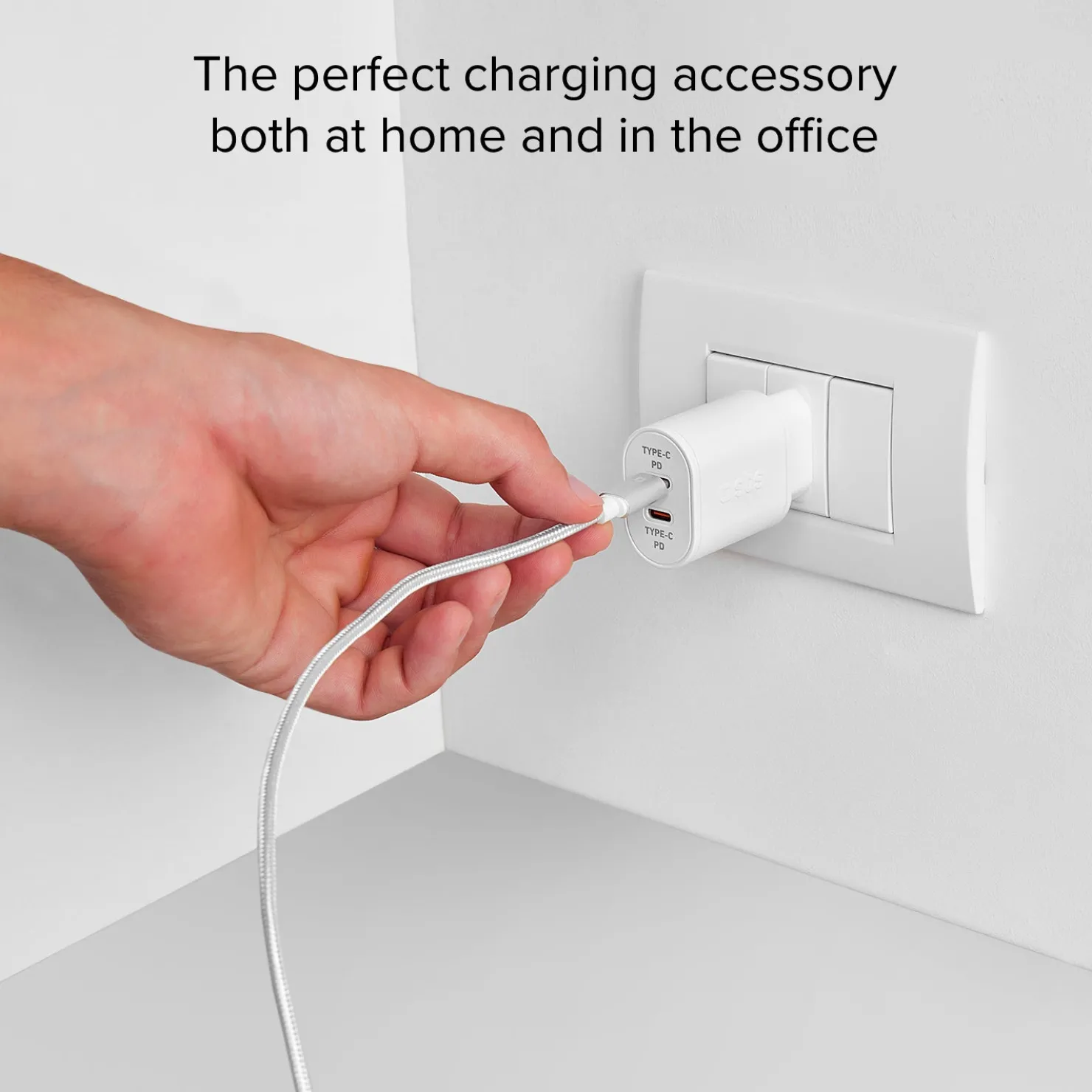 20 W Power Delivery-Wandladegerät mit zwei USB-C-Ausgängen|SBS Sale