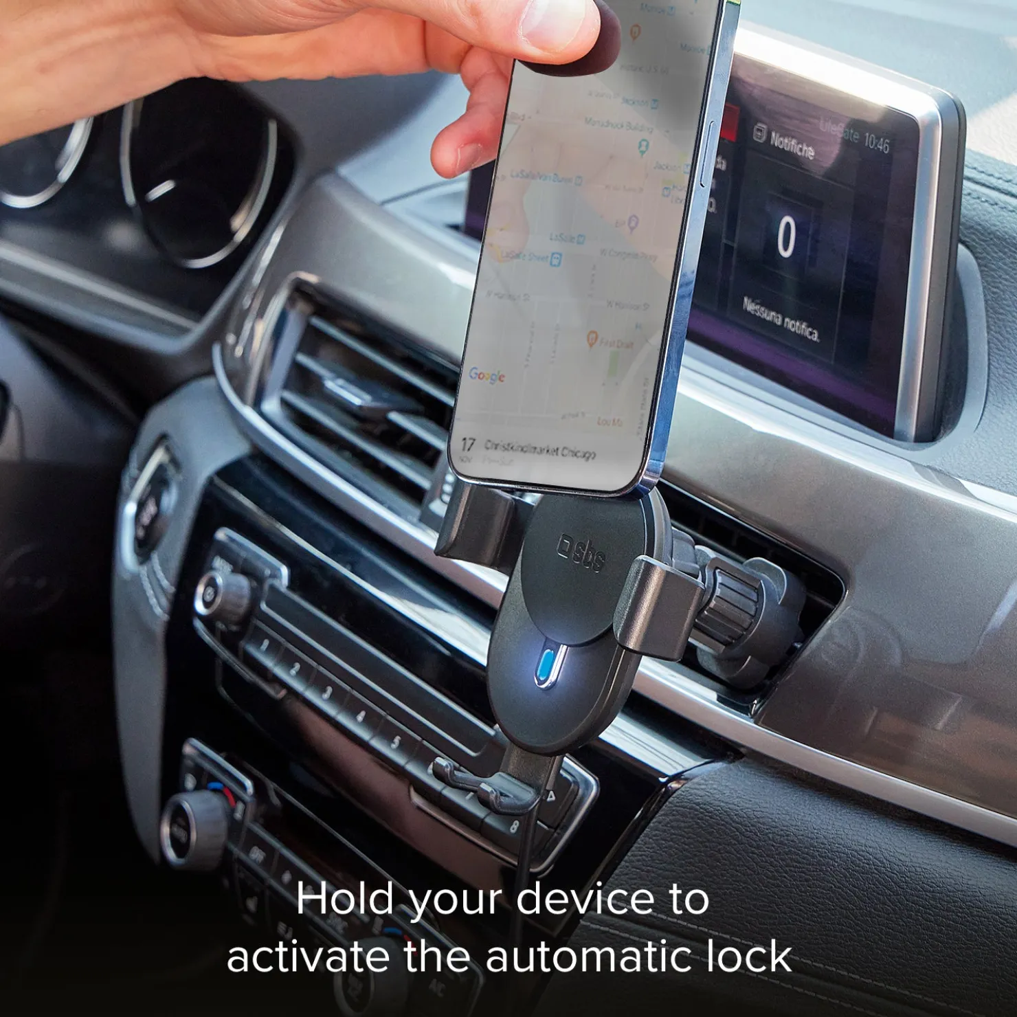 Auto-Halterung 15 W Wireless mit Gravity-Verschluss mit Schnellladung|SBS Sale