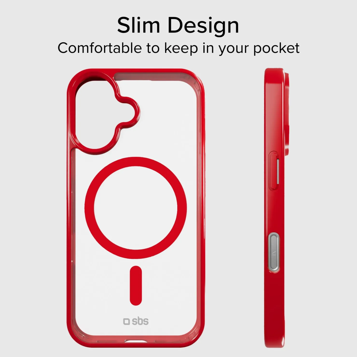 Case für iPhone 16 mit farbigen Rändern, kompatibel mit MagSafe Aufladung|SBS Sale