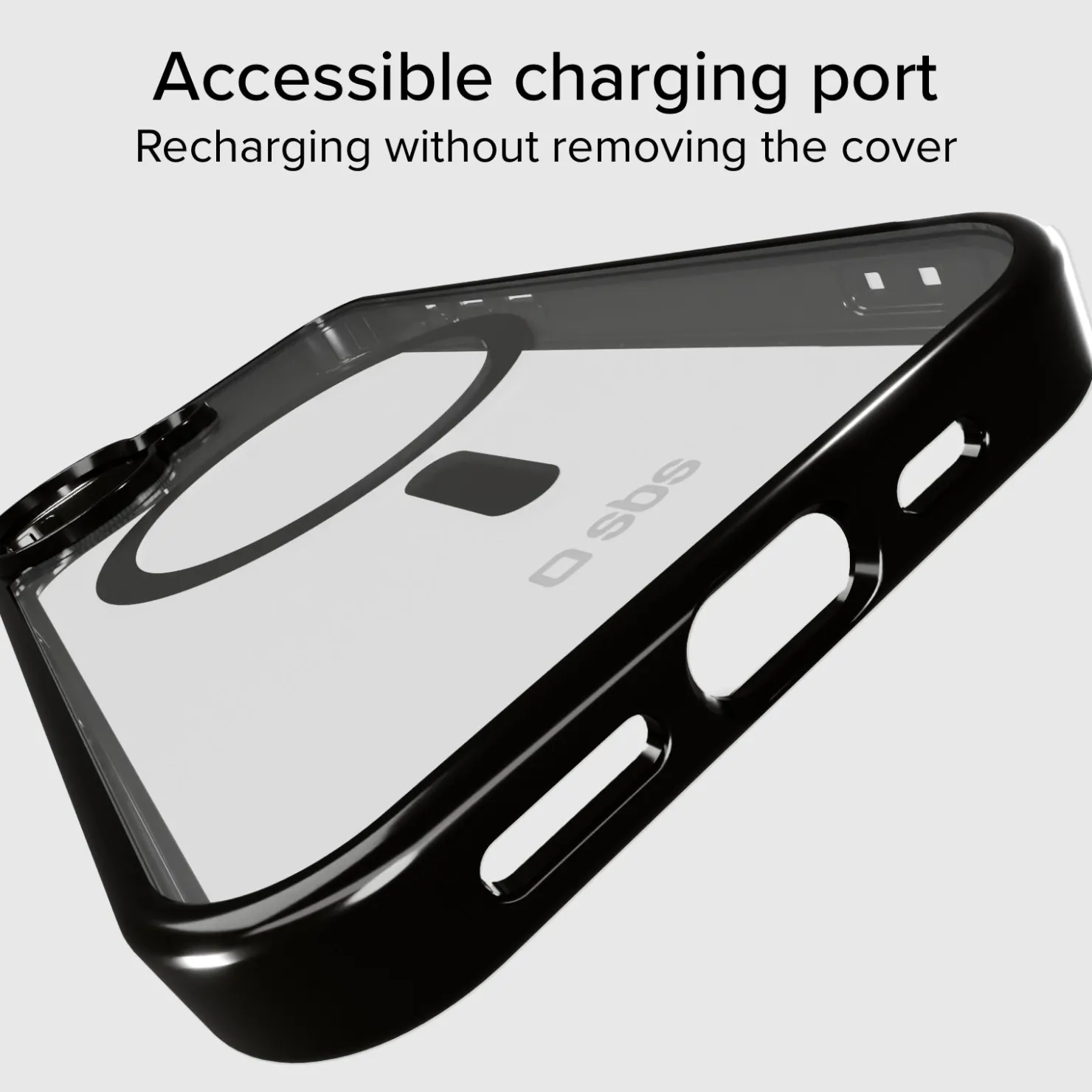Case für iPhone 16 Plus mit farbigen Rändern, kompatibel mit MagSafe Aufladung|SBS Sale