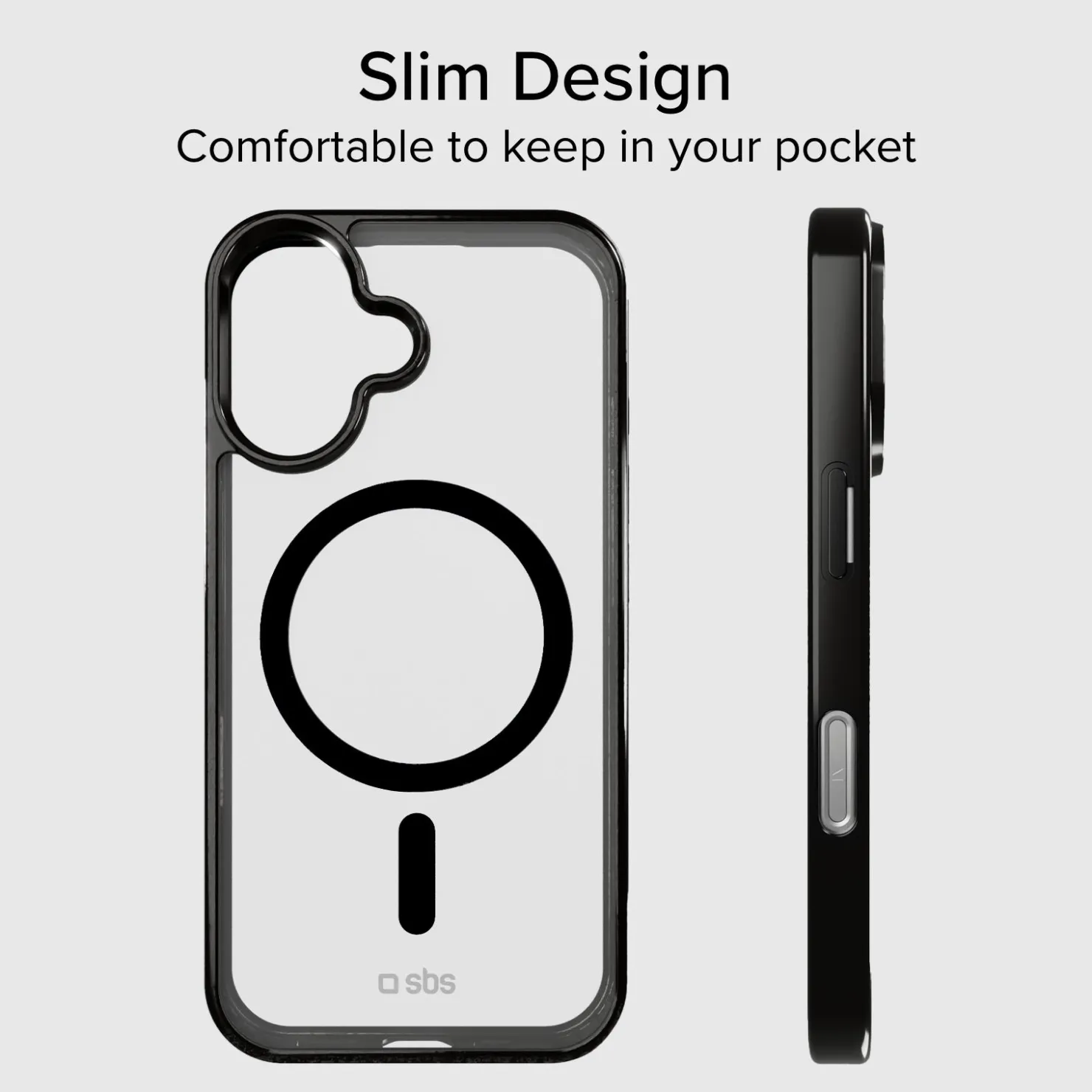 Case für iPhone 16 Plus mit farbigen Rändern, kompatibel mit MagSafe Aufladung|SBS Sale