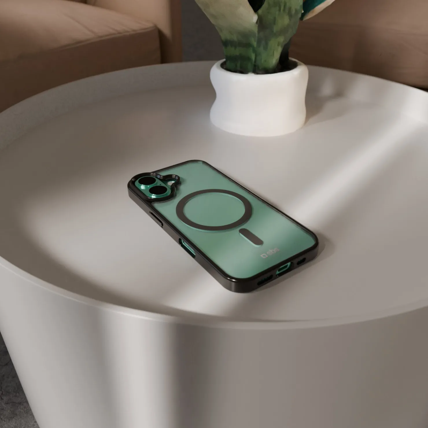 Case für iPhone 16 Plus mit farbigen Rändern, kompatibel mit MagSafe Aufladung|SBS Sale