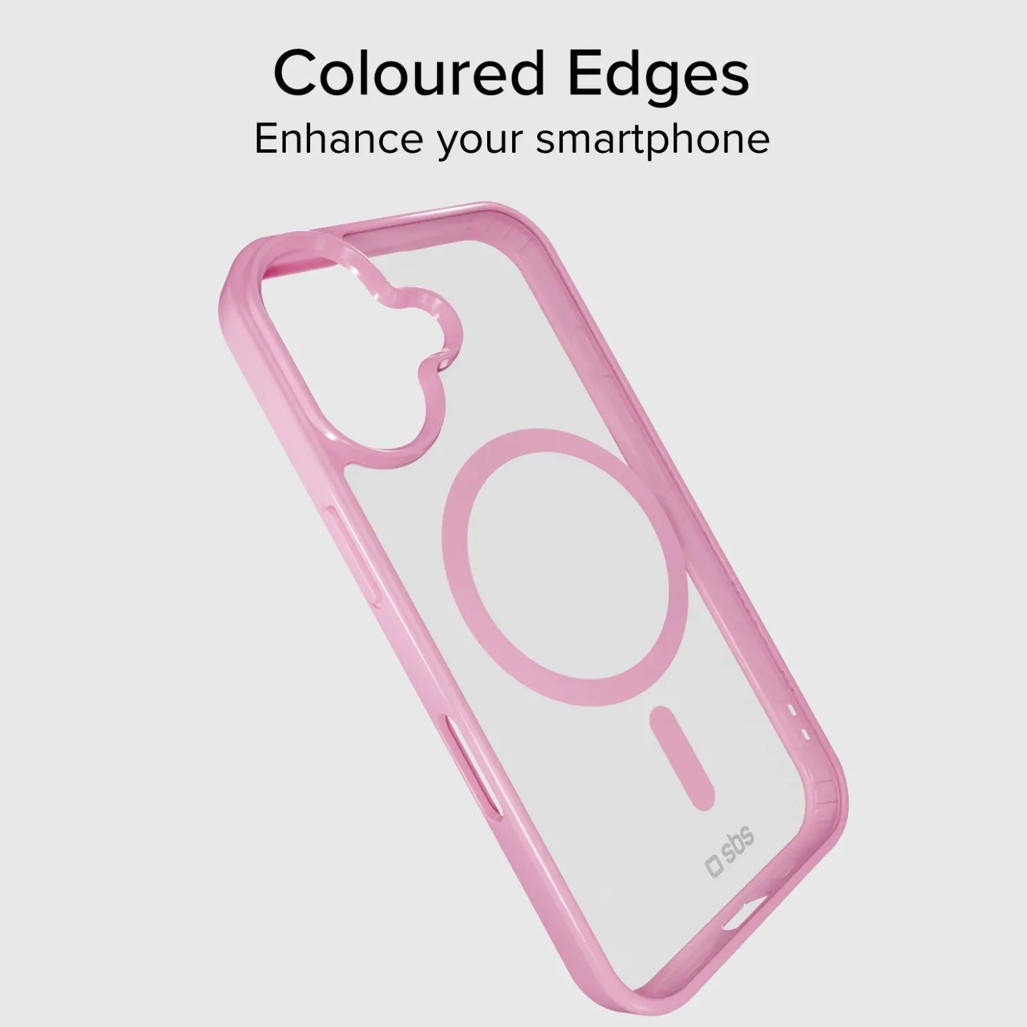 Case für iPhone 16 Plus mit farbigen Rändern, kompatibel mit MagSafe Aufladung|SBS Sale