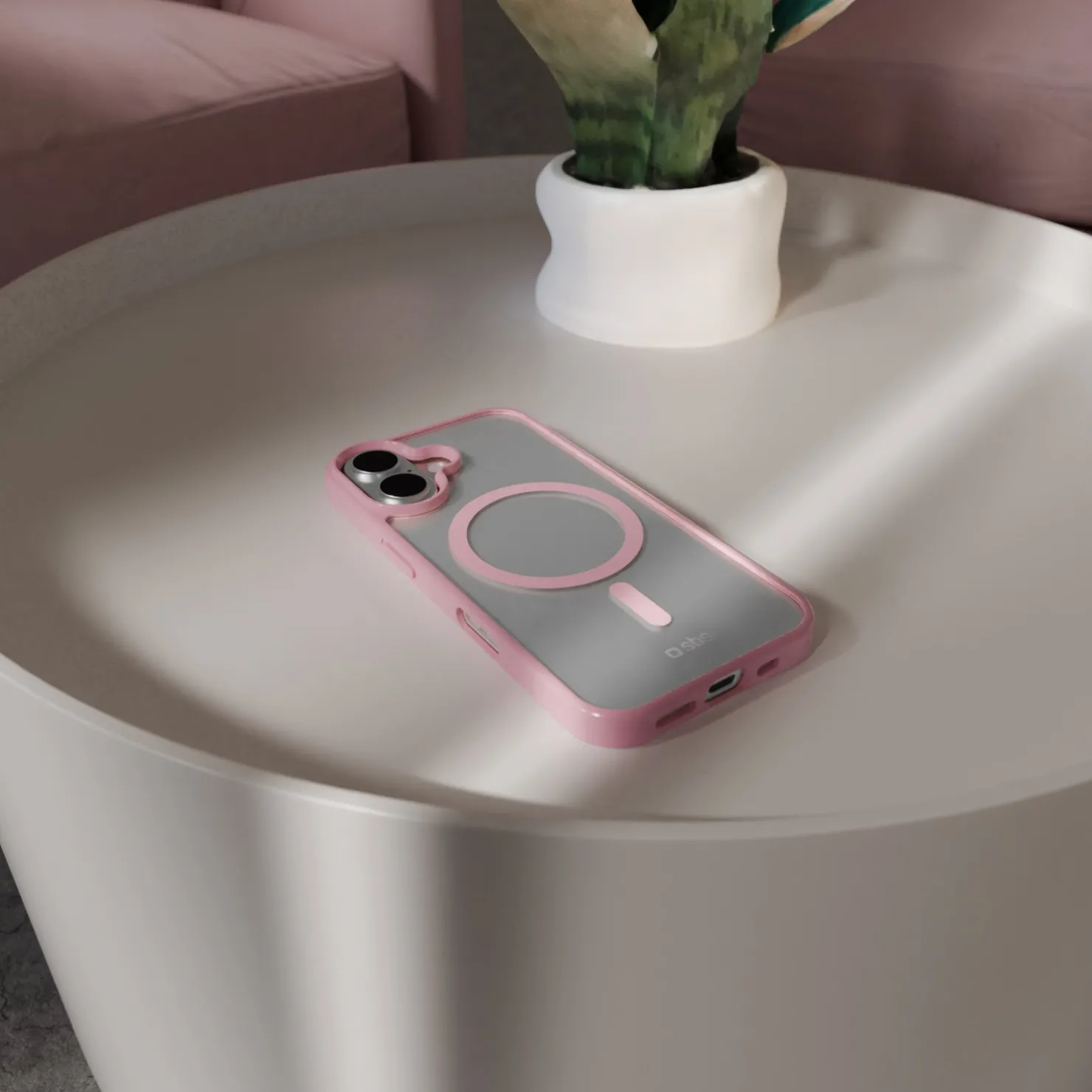 Case für iPhone 16 Plus mit farbigen Rändern, kompatibel mit MagSafe Aufladung|SBS Sale