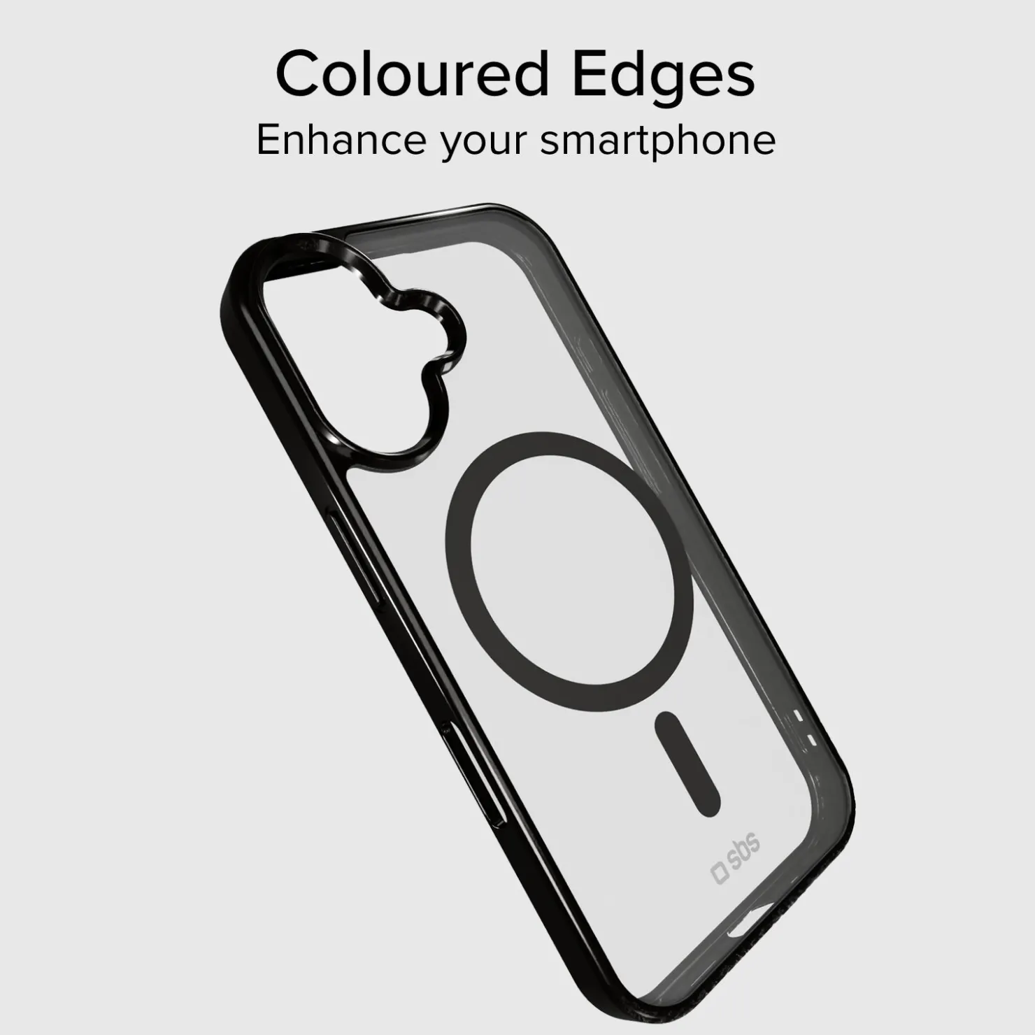 Case für iPhone 16 Plus mit farbigen Rändern, kompatibel mit MagSafe Aufladung|SBS Sale