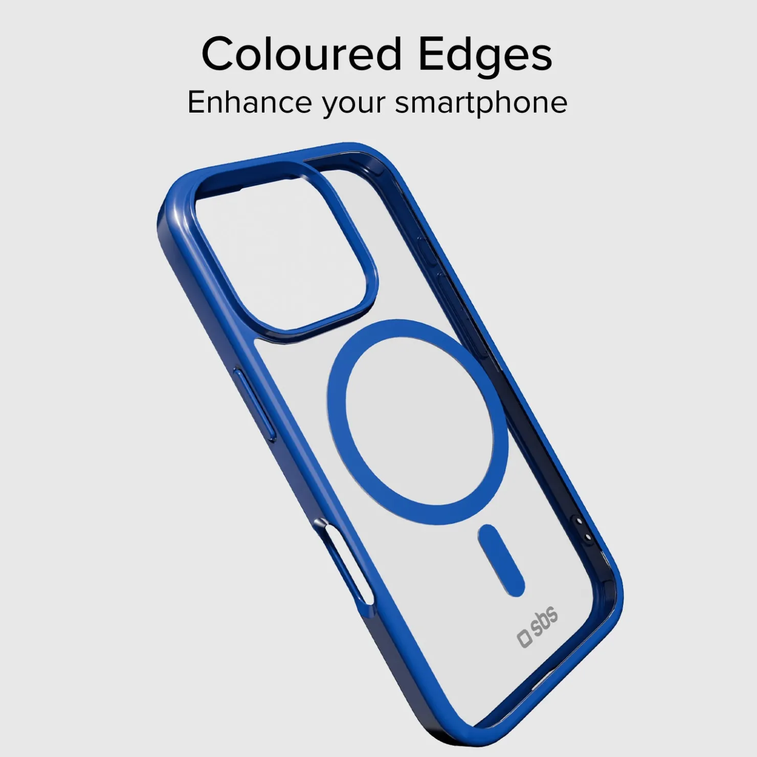 Case für iPhone 15 Pro mit farbigen Rändern, kompatibel mit MagSafe Aufladung|SBS Clearance