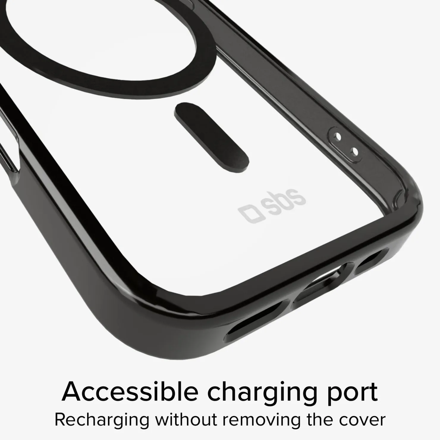 Case für iPhone 16 Pro mit farbigen Rändern, kompatibel mit MagSafe Aufladung|SBS Online