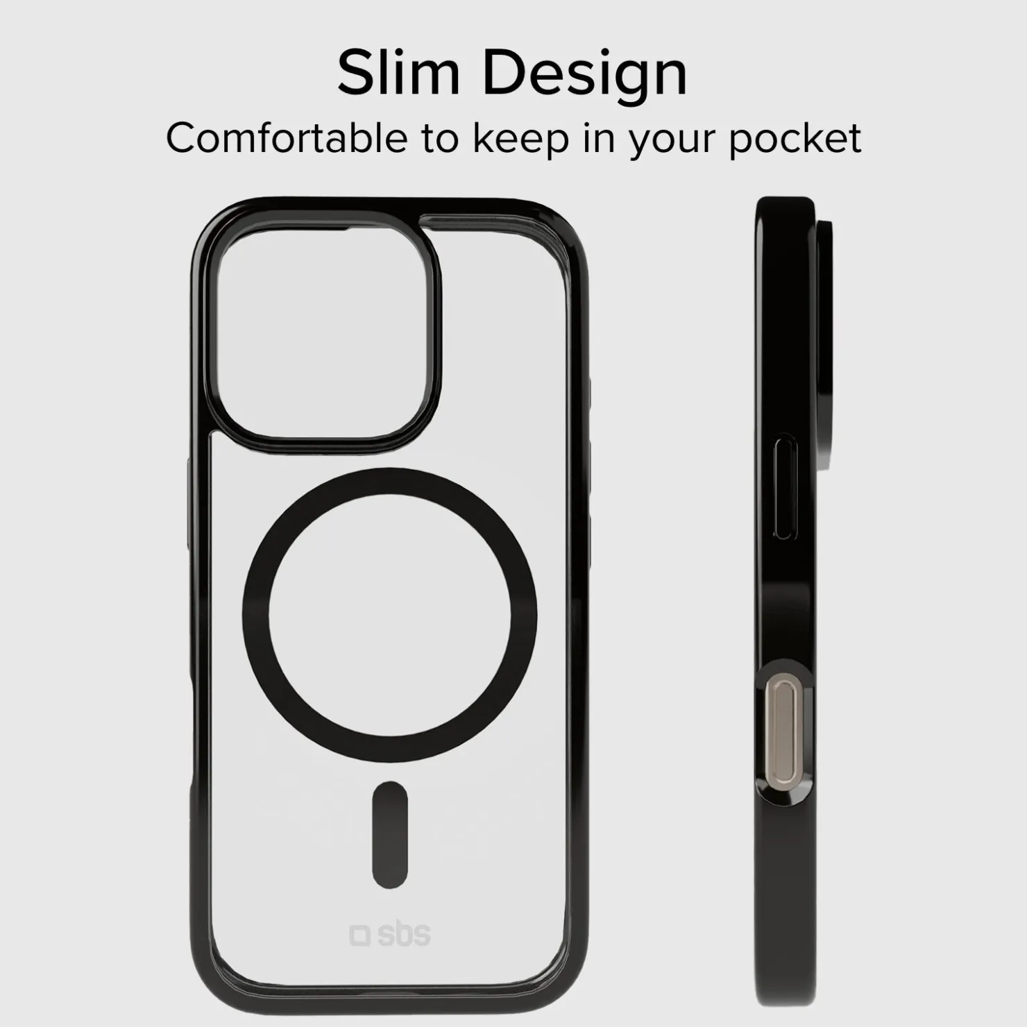 Case für iPhone 16 Pro mit farbigen Rändern, kompatibel mit MagSafe Aufladung|SBS Online