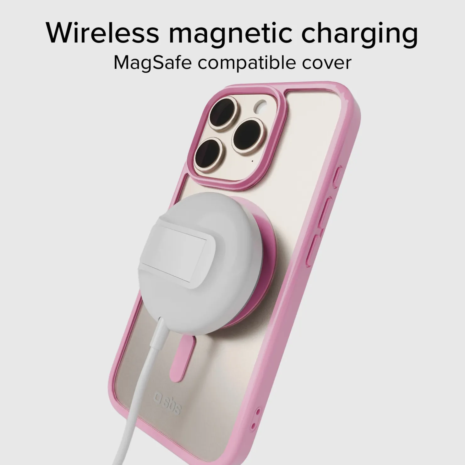 Case für iPhone 16 Pro mit farbigen Rändern, kompatibel mit MagSafe Aufladung|SBS Online