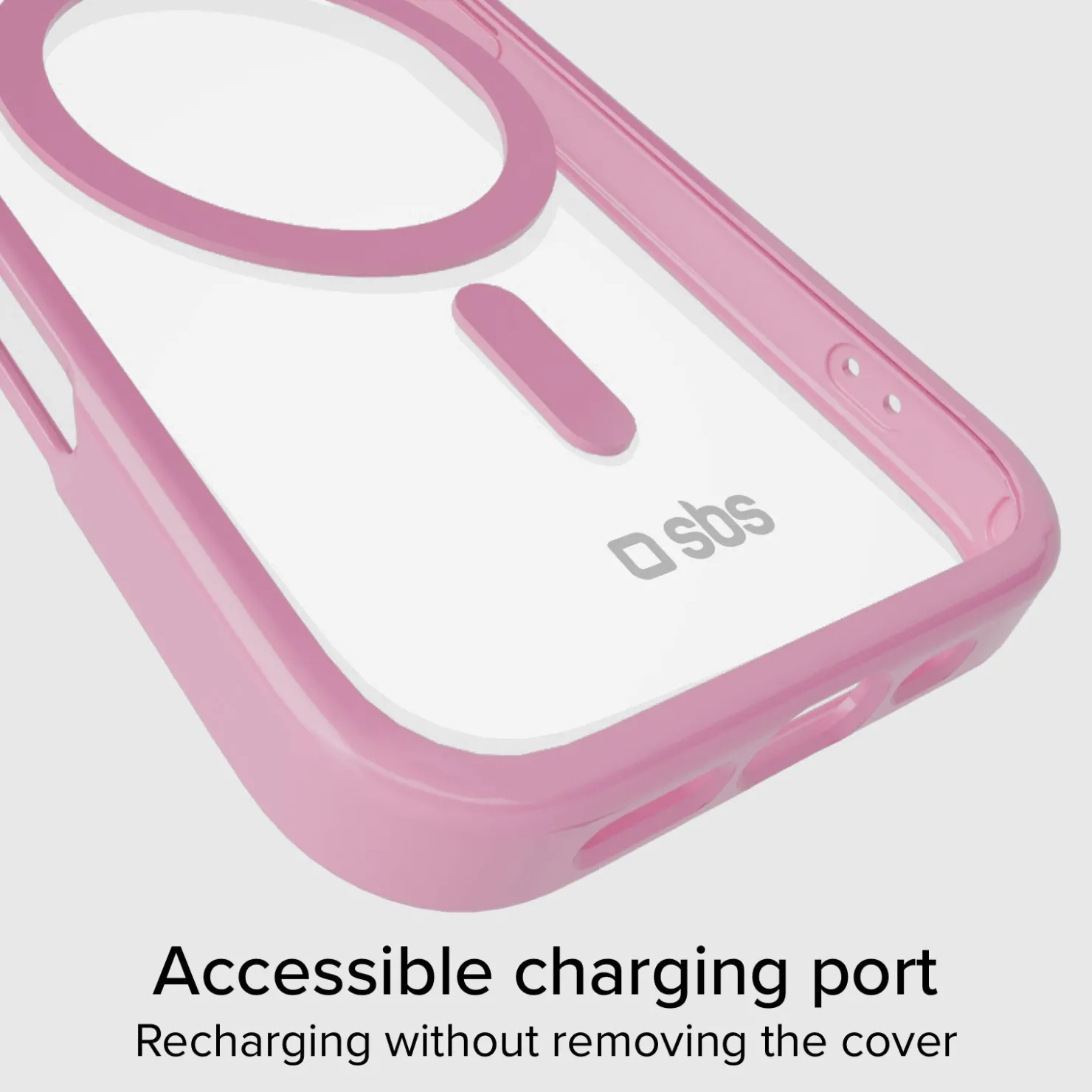 Case für iPhone 16 Pro mit farbigen Rändern, kompatibel mit MagSafe Aufladung|SBS Online