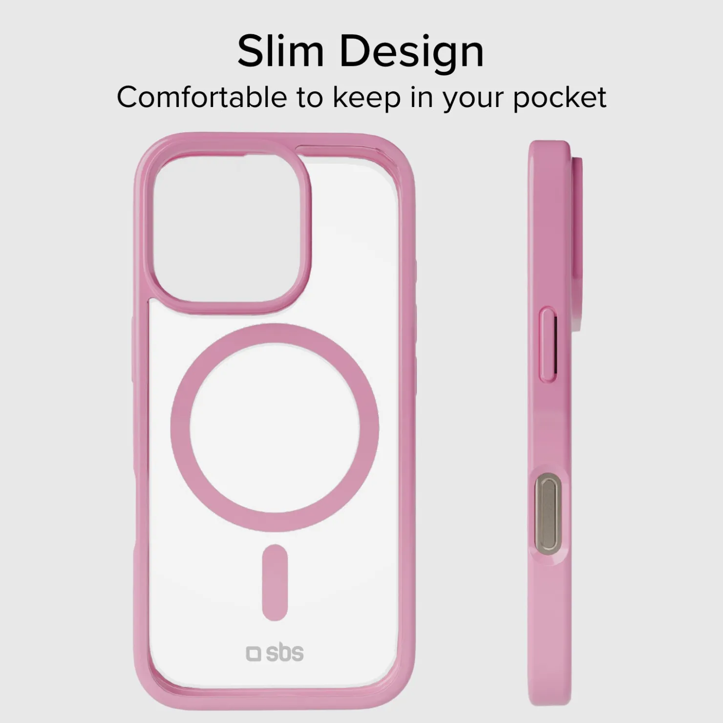 Case für iPhone 16 Pro mit farbigen Rändern, kompatibel mit MagSafe Aufladung|SBS Online