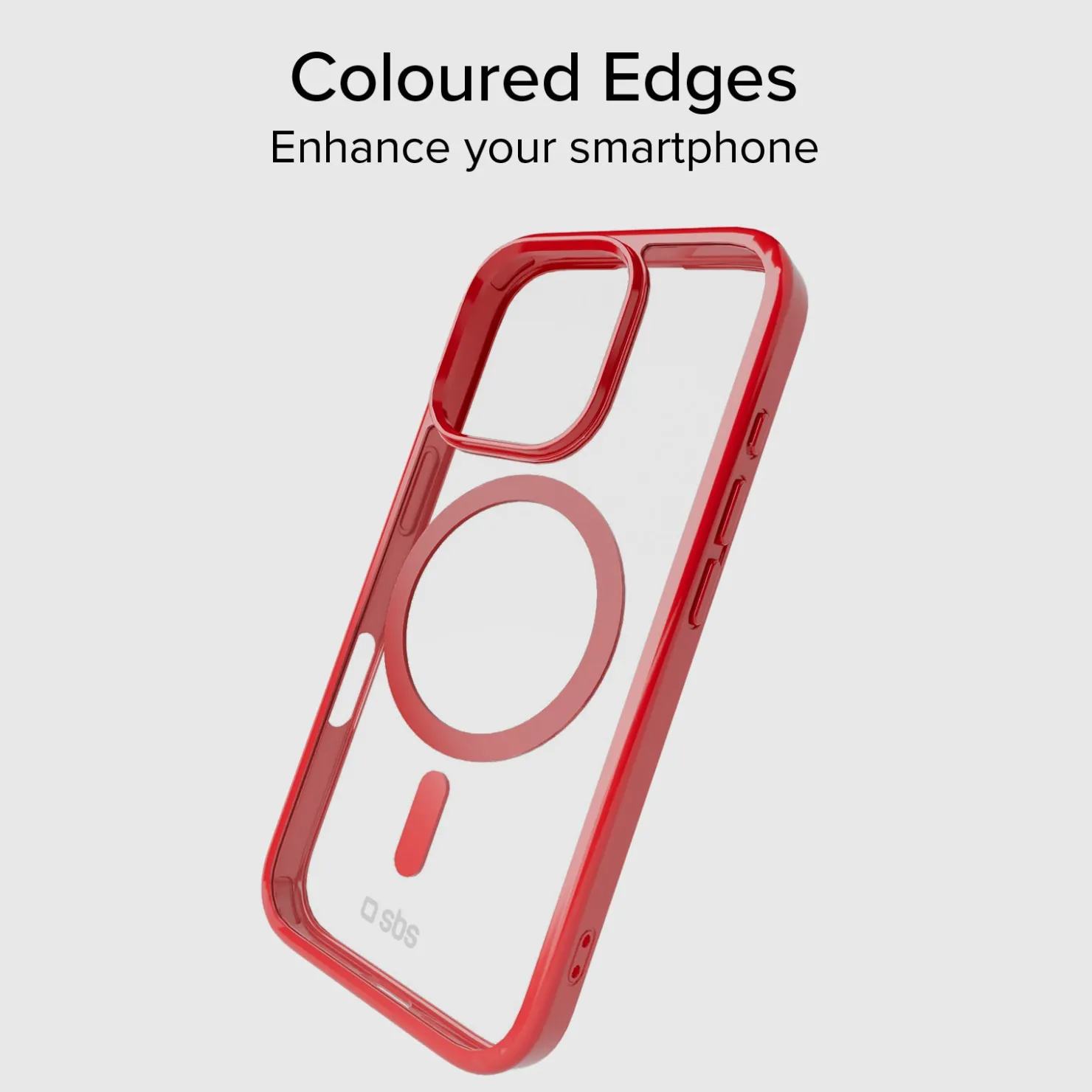 Case für iPhone 16 Pro mit farbigen Rändern, kompatibel mit MagSafe Aufladung|SBS Online