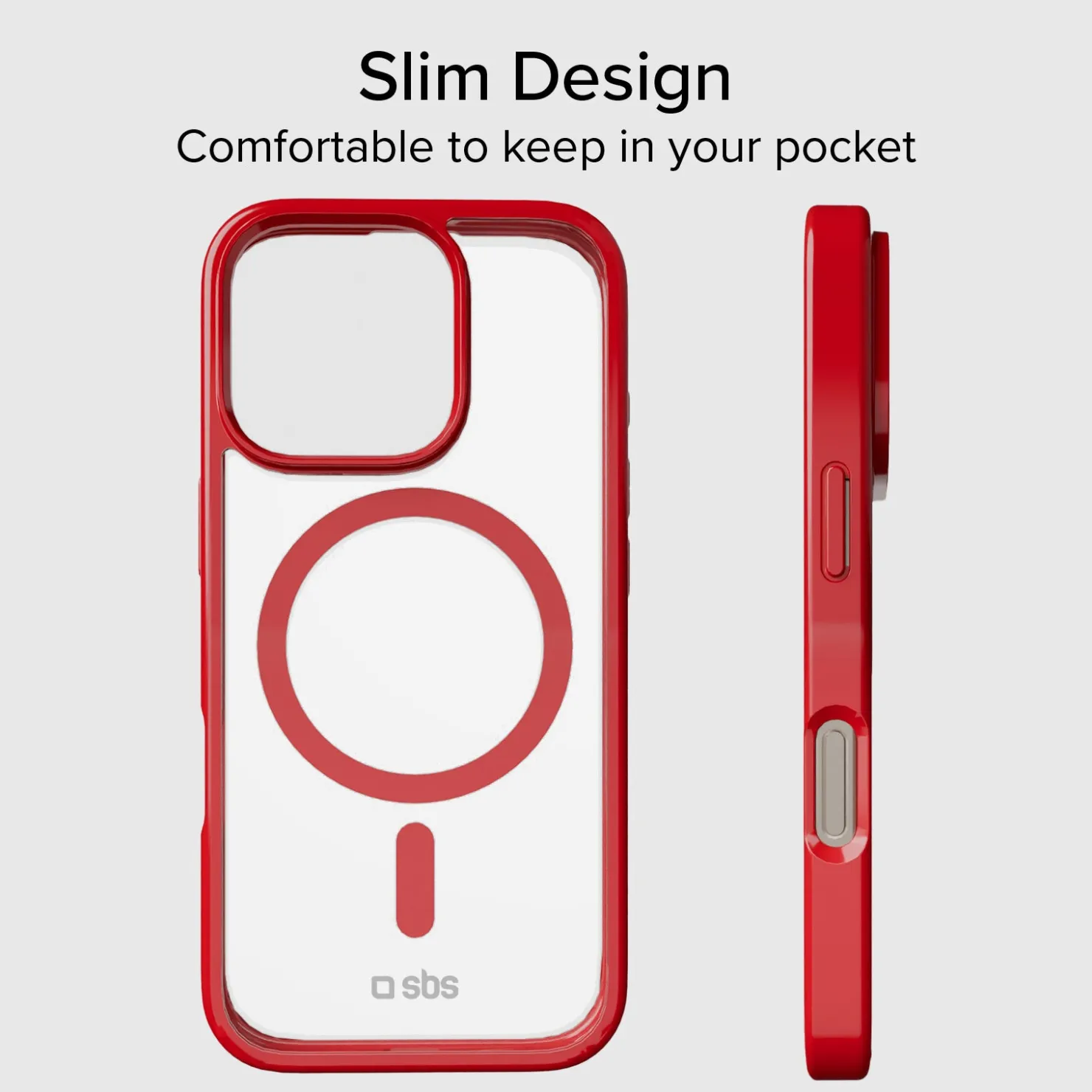Case für iPhone 16 Pro mit farbigen Rändern, kompatibel mit MagSafe Aufladung|SBS Online