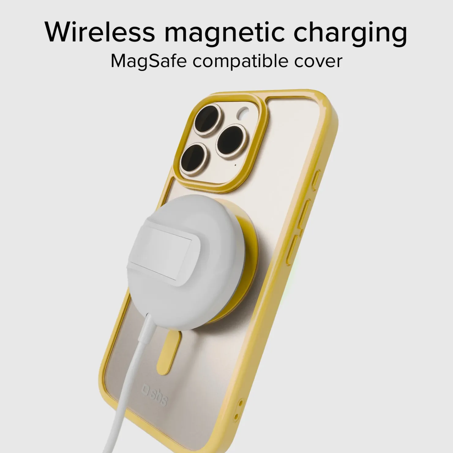 Case für iPhone 16 Pro mit farbigen Rändern, kompatibel mit MagSafe Aufladung|SBS Online