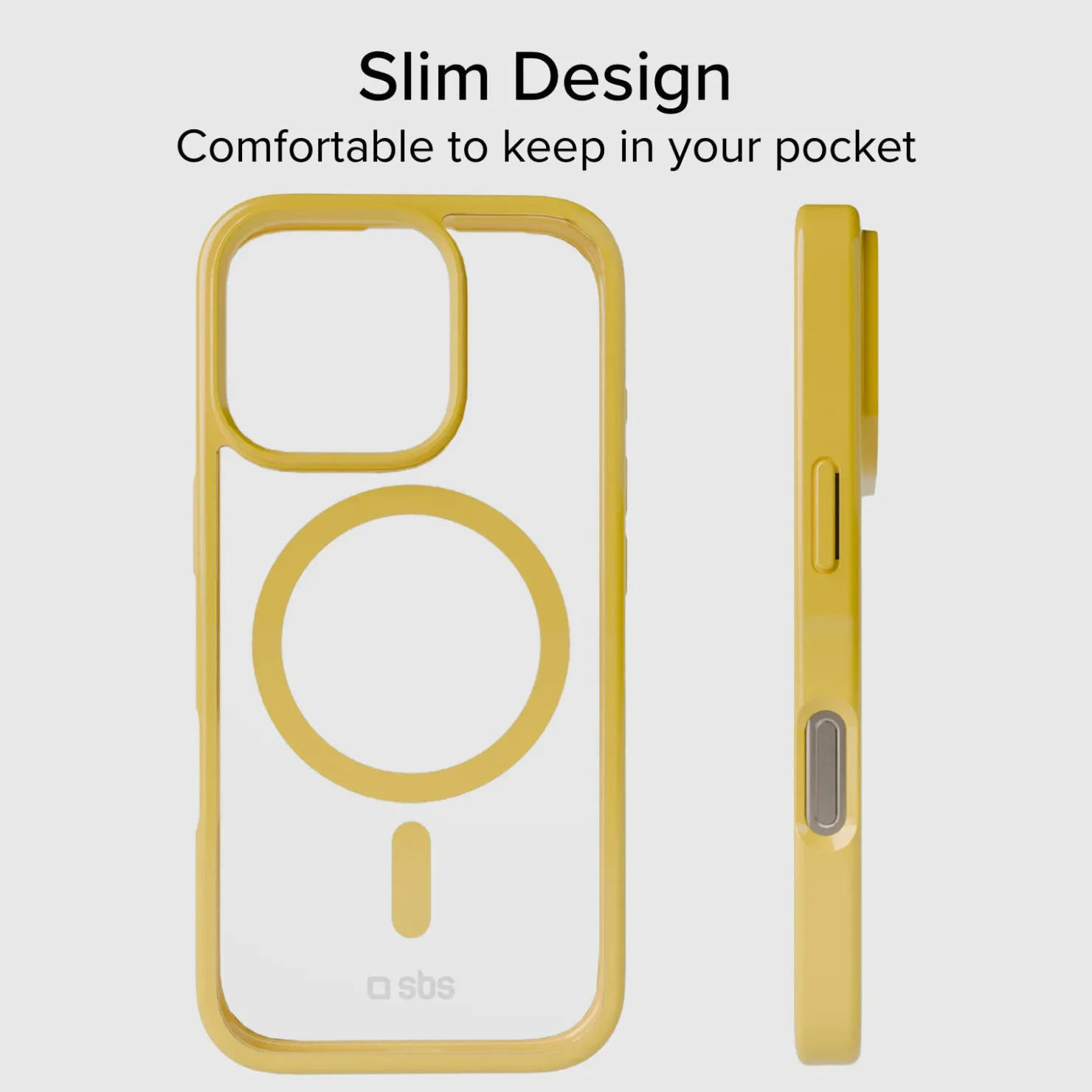Case für iPhone 16 Pro mit farbigen Rändern, kompatibel mit MagSafe Aufladung|SBS Online