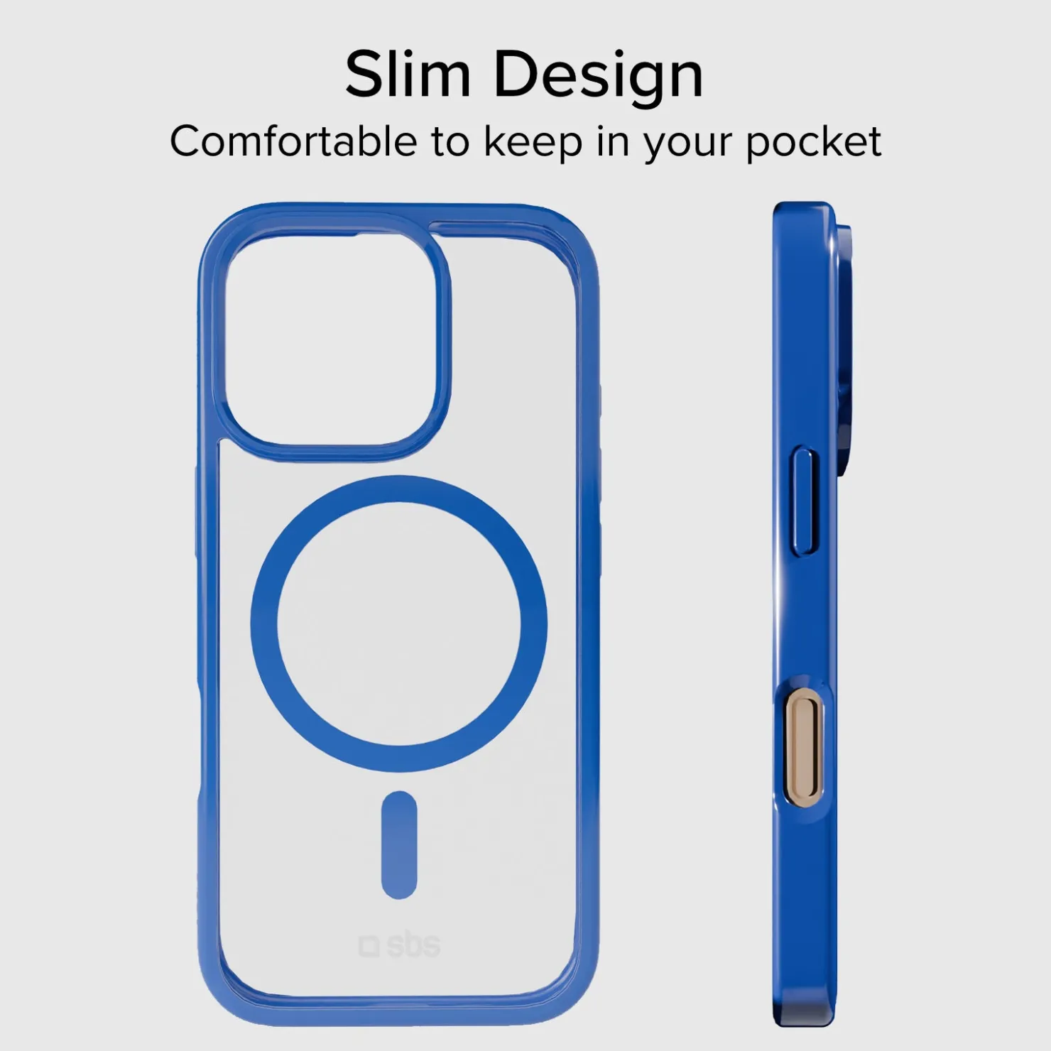 Case für iPhone 16 Pro mit farbigen Rändern, kompatibel mit MagSafe Aufladung|SBS Online
