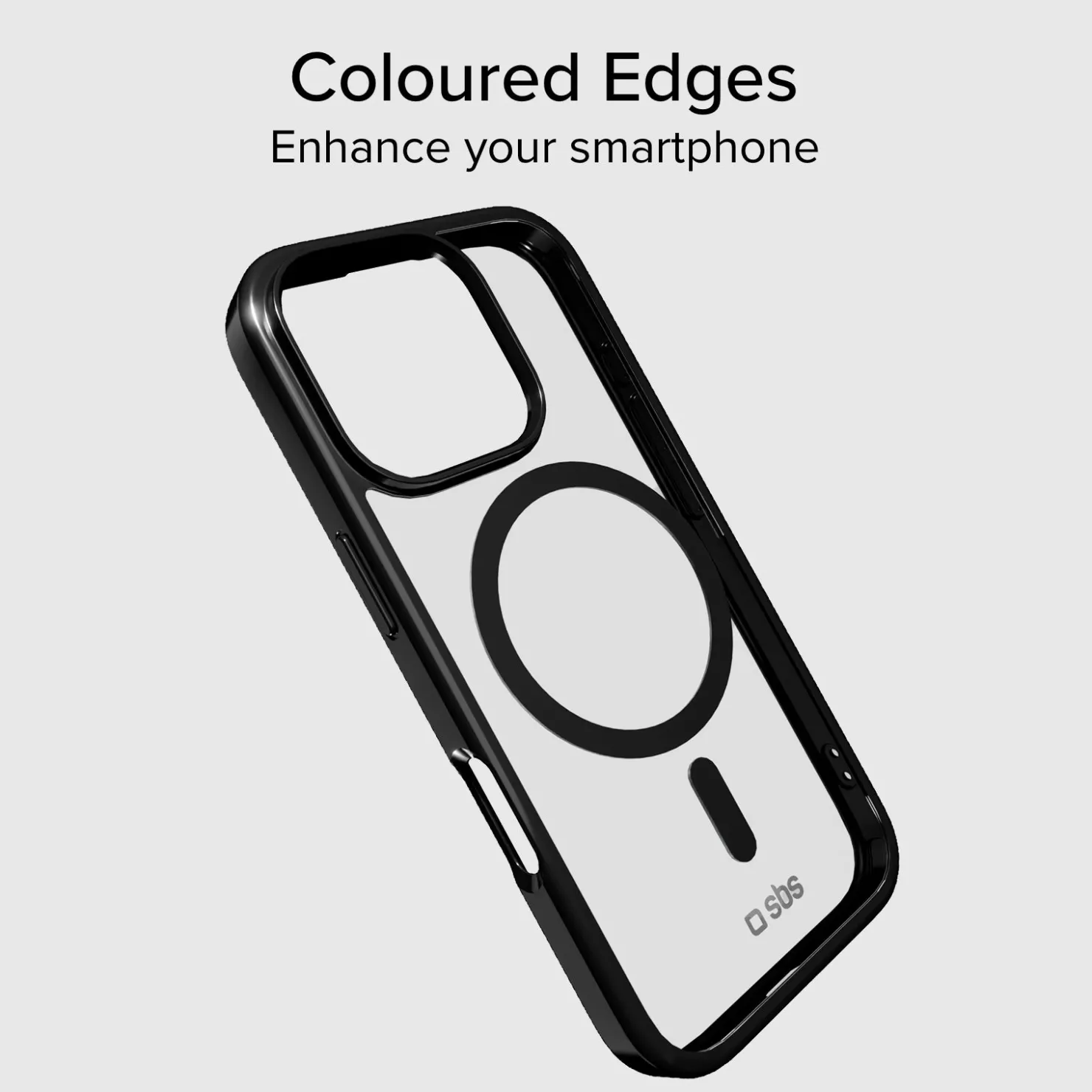 Case für iPhone 16 Pro mit farbigen Rändern, kompatibel mit MagSafe Aufladung|SBS Online