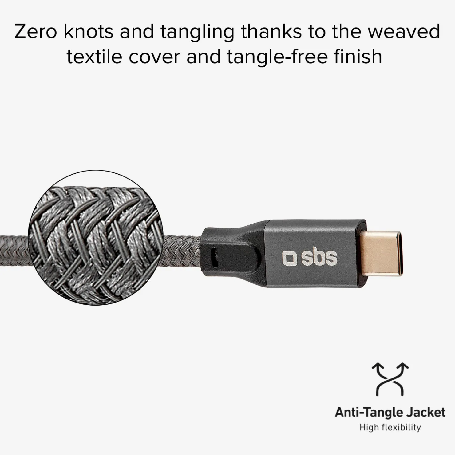 Daten - und Ladekabel USB-C auf USB-C 240 W mit Videowiedergabe|SBS Discount