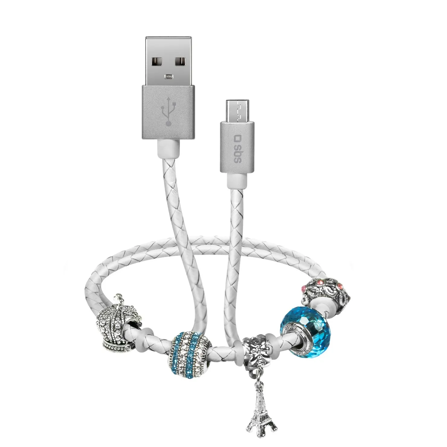 Daten- und Ladekabel Micro-USB USB mit Charm|SBS Fashion
