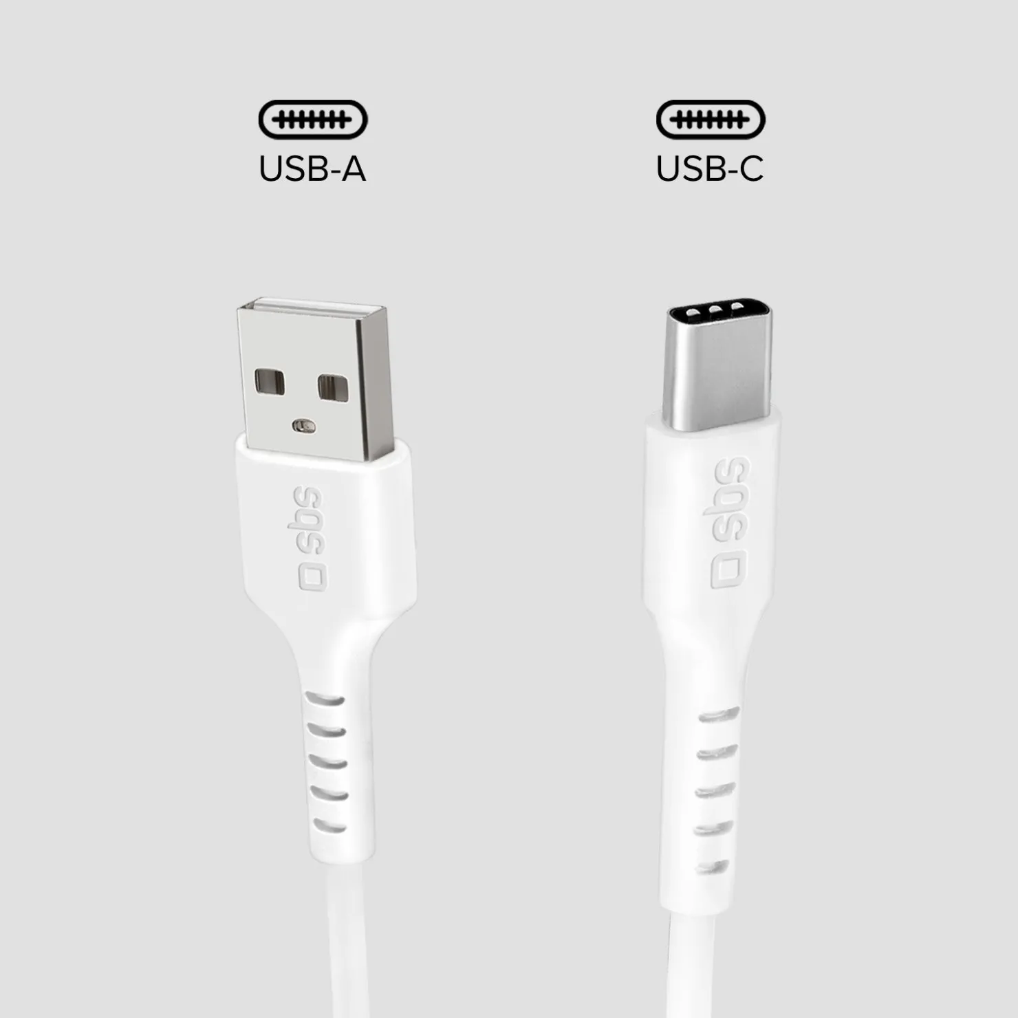 Daten- und Ladekabel USB-A auf USB-C mit 1 Meter Länge|SBS Clearance