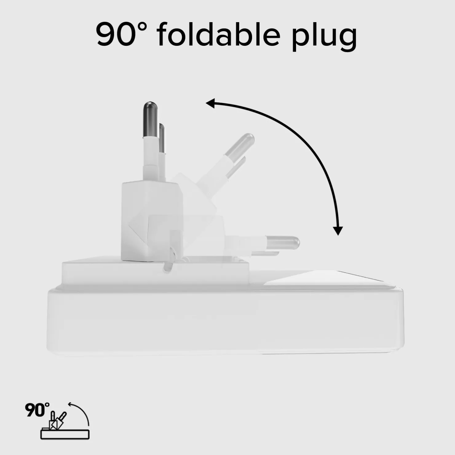 Flexi-Wandladegerät 20 W mit Klappstecker|SBS Outlet