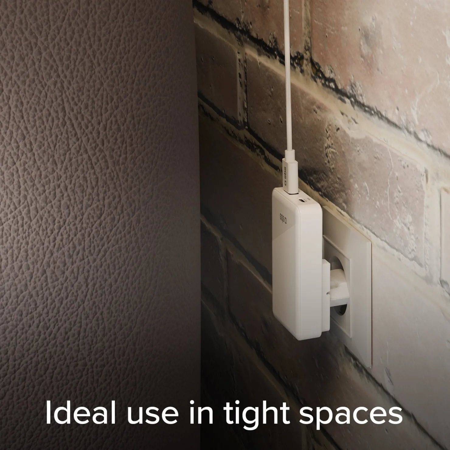 Flexi-Wandladegerät 20 W mit Klappstecker|SBS Outlet