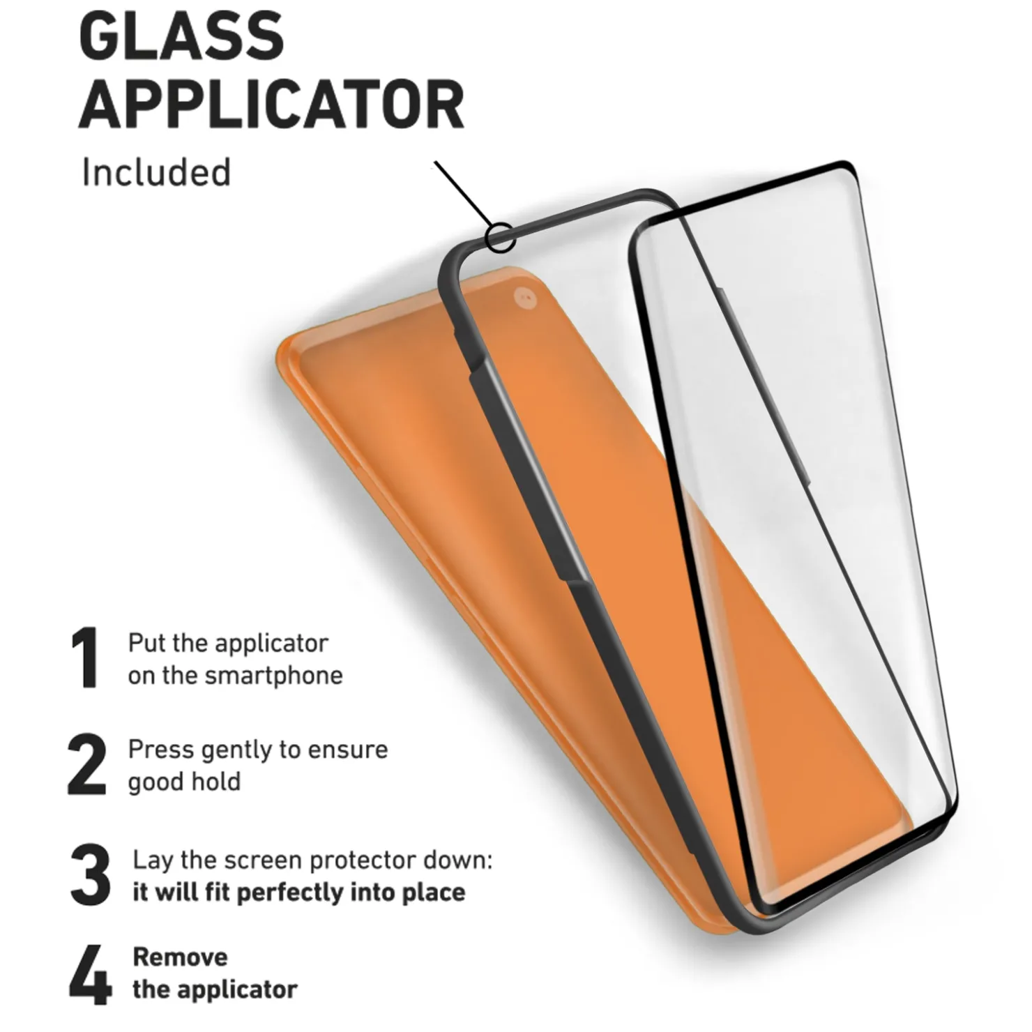 Full Glue Displayschutzfolie mit Applikator für Samsung Galaxy S10e|SBS Clearance