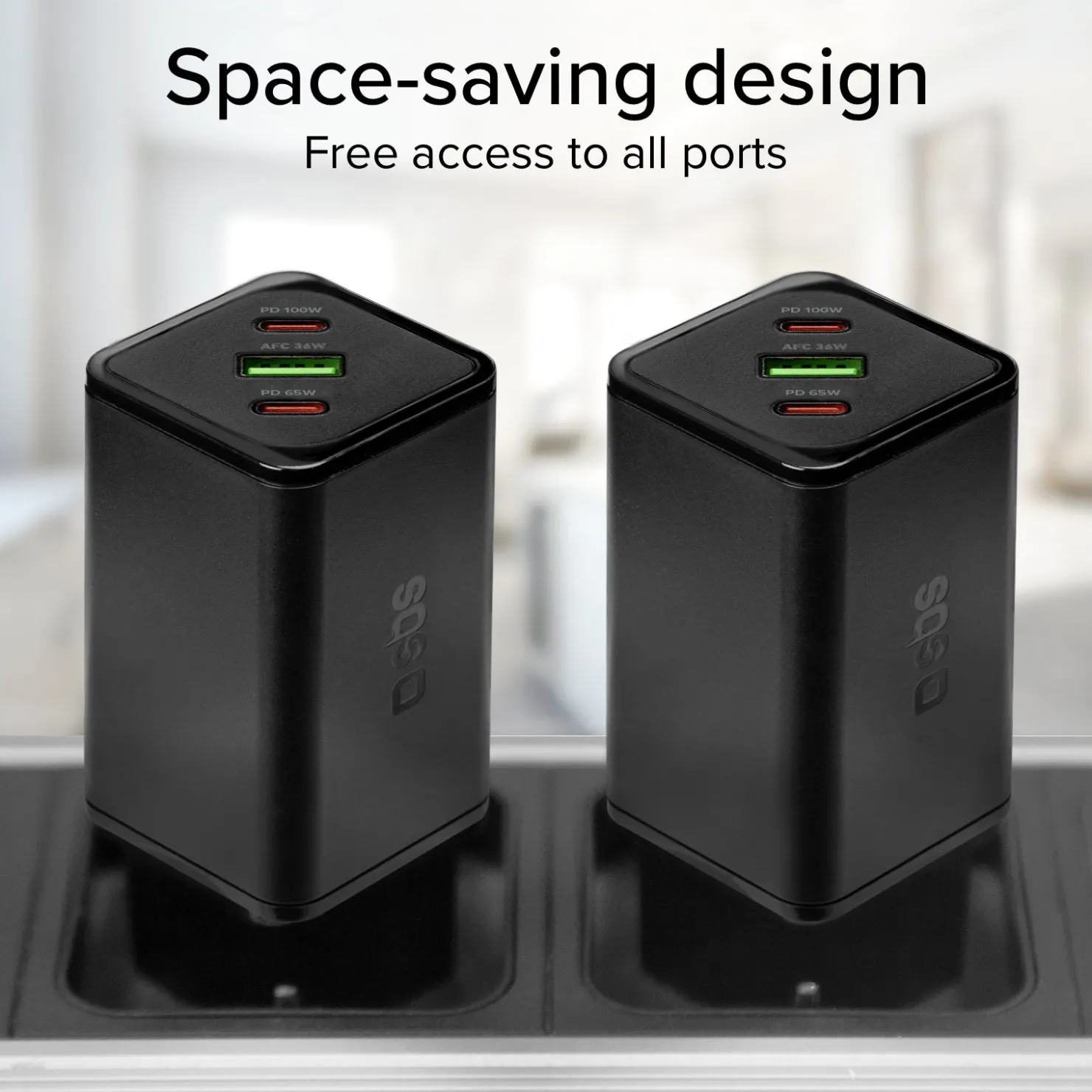 GaN-Ladegerät 100 Watt mit Power Delivery (PD)|SBS Sale