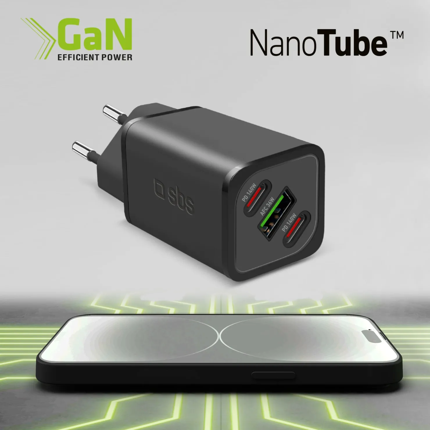 GaN-Ladegerät 140Watt mit Power Delivery (PD)|SBS Clearance