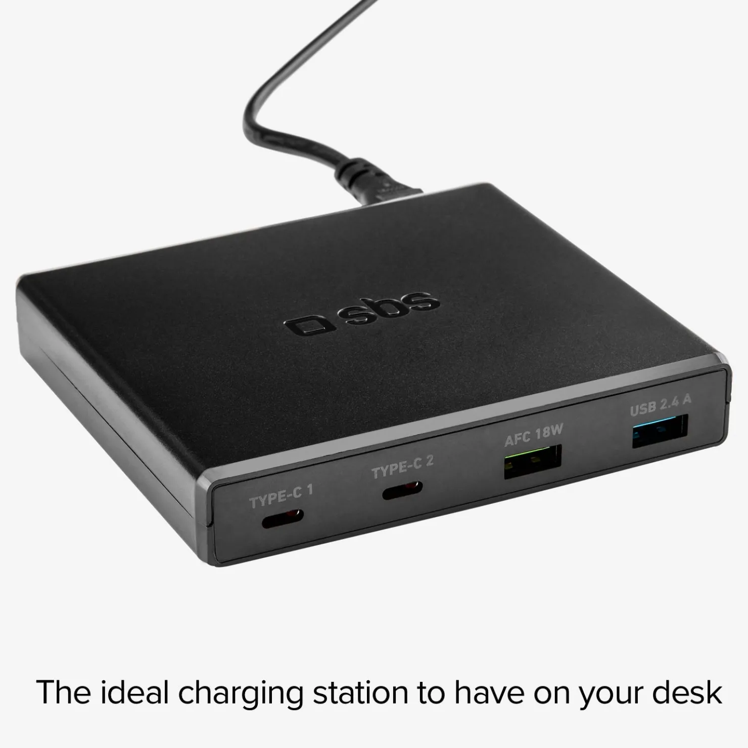 GaN-Ladestation mit 4 Ports – ultraschnelles Laden mit 2 USB-A- und 2 USB-C-Ports|SBS Clearance