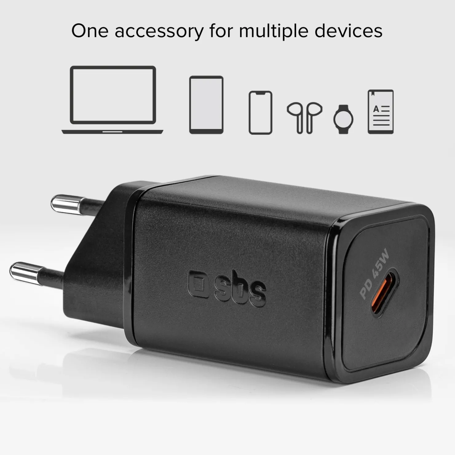 GaN-Wandladegerät, 1 USB-C-PD-45W-Ausgang|SBS Best