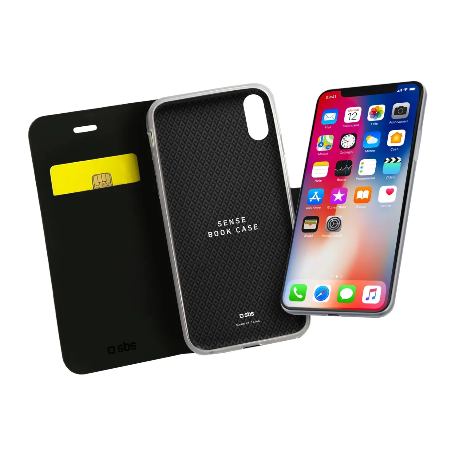Handyhülle Book Sense für iPhone XS/X|SBS New