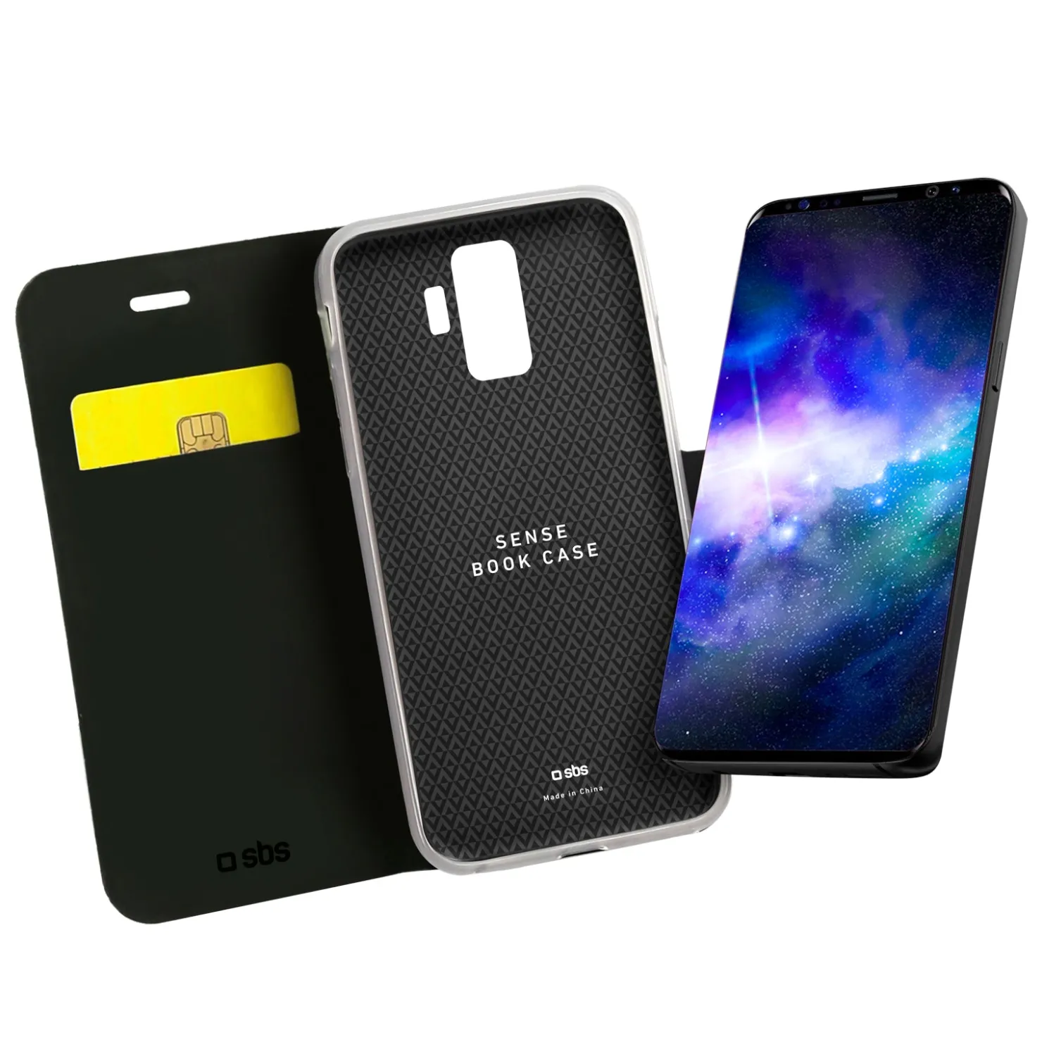 Handyhülle Book Sense für Samsung Galaxy A7 2018|SBS Discount