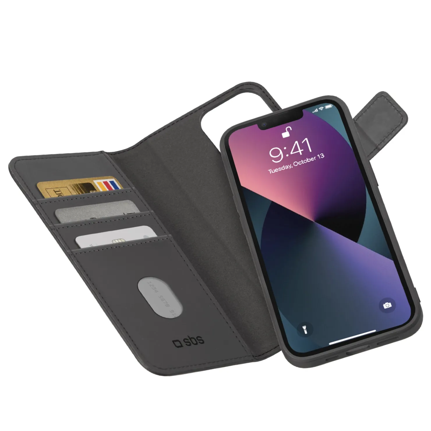 Hülle in Buchform mit abnehmbarer Abdeckung für Samsung S21 FE|SBS Discount
