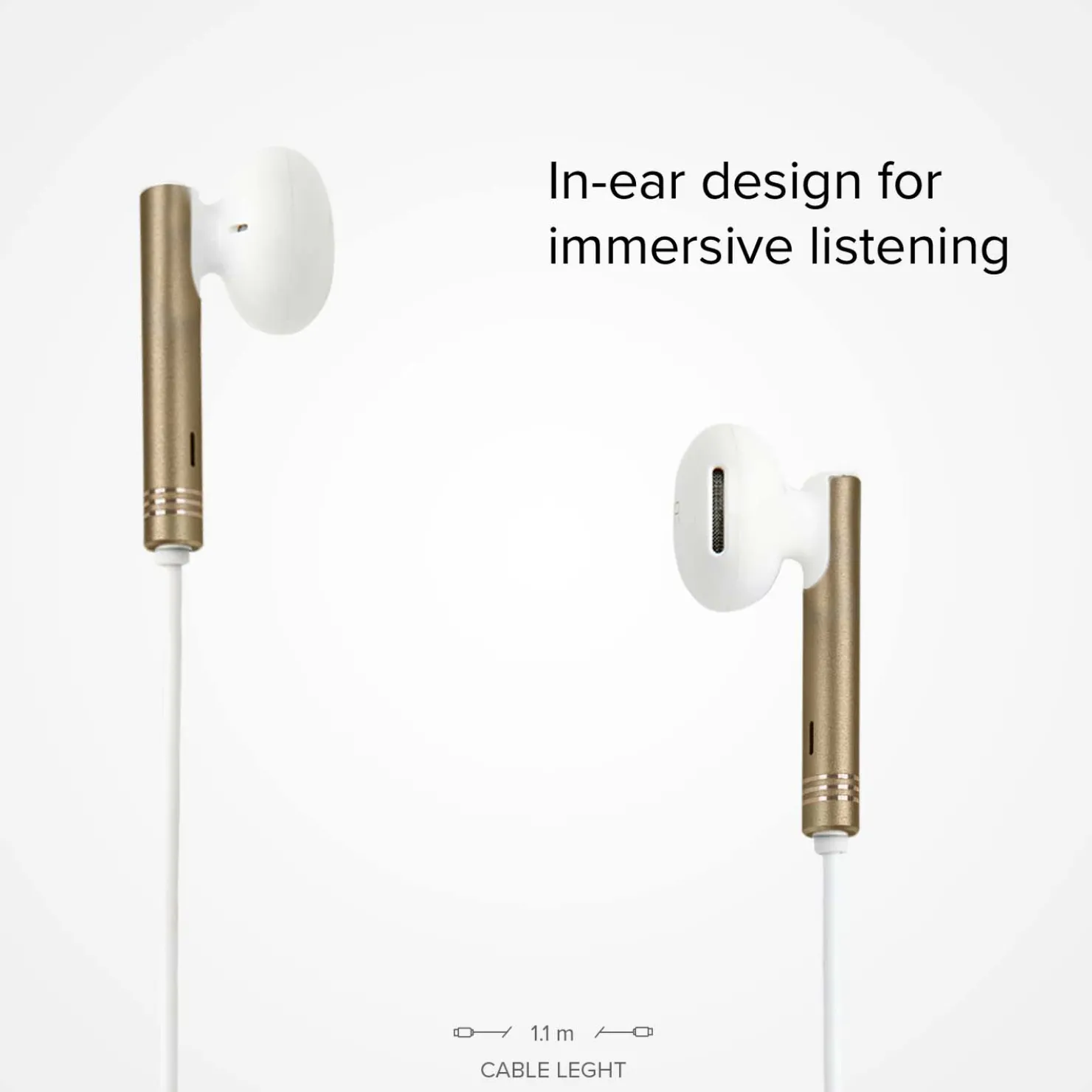 In-Ear-Kopfhörer aus Metall aus der Gold Collection|SBS Best