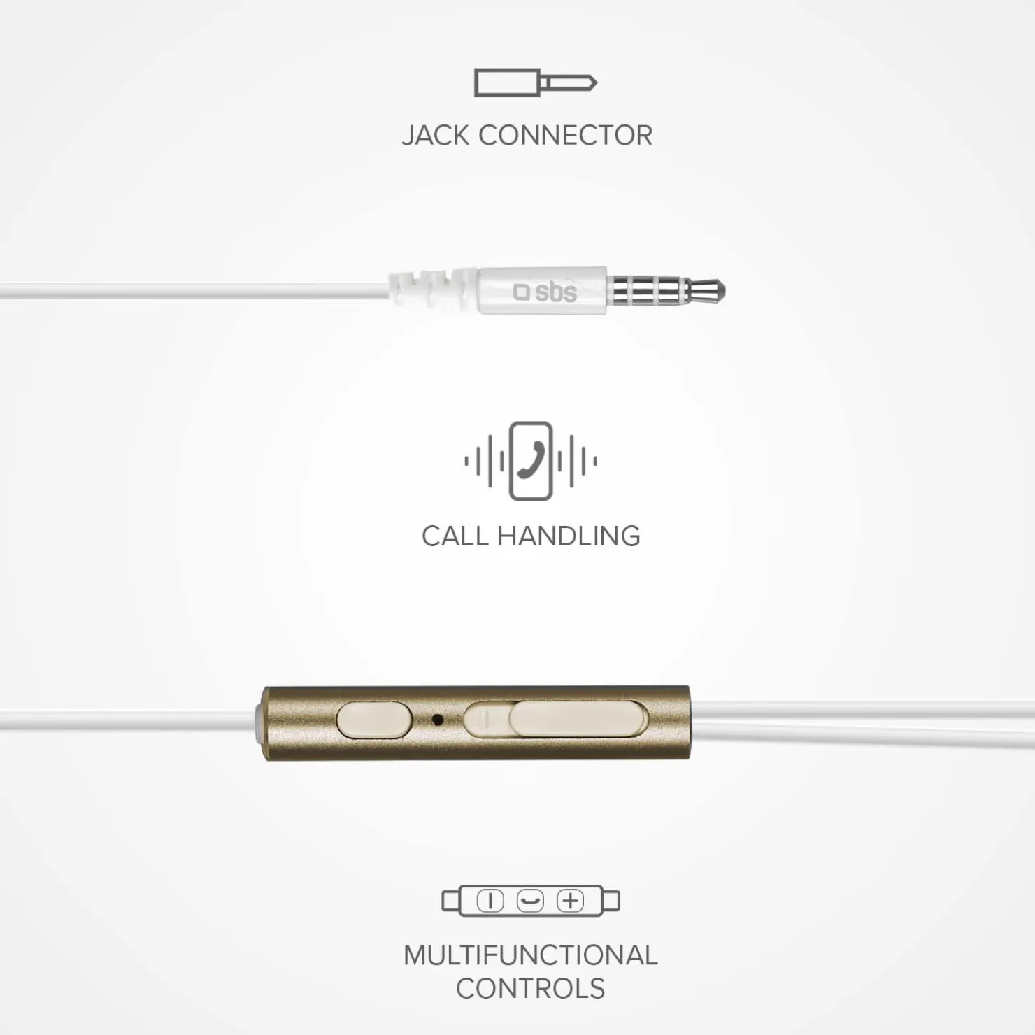 In-Ear-Kopfhörer aus Metall aus der Gold Collection|SBS Best