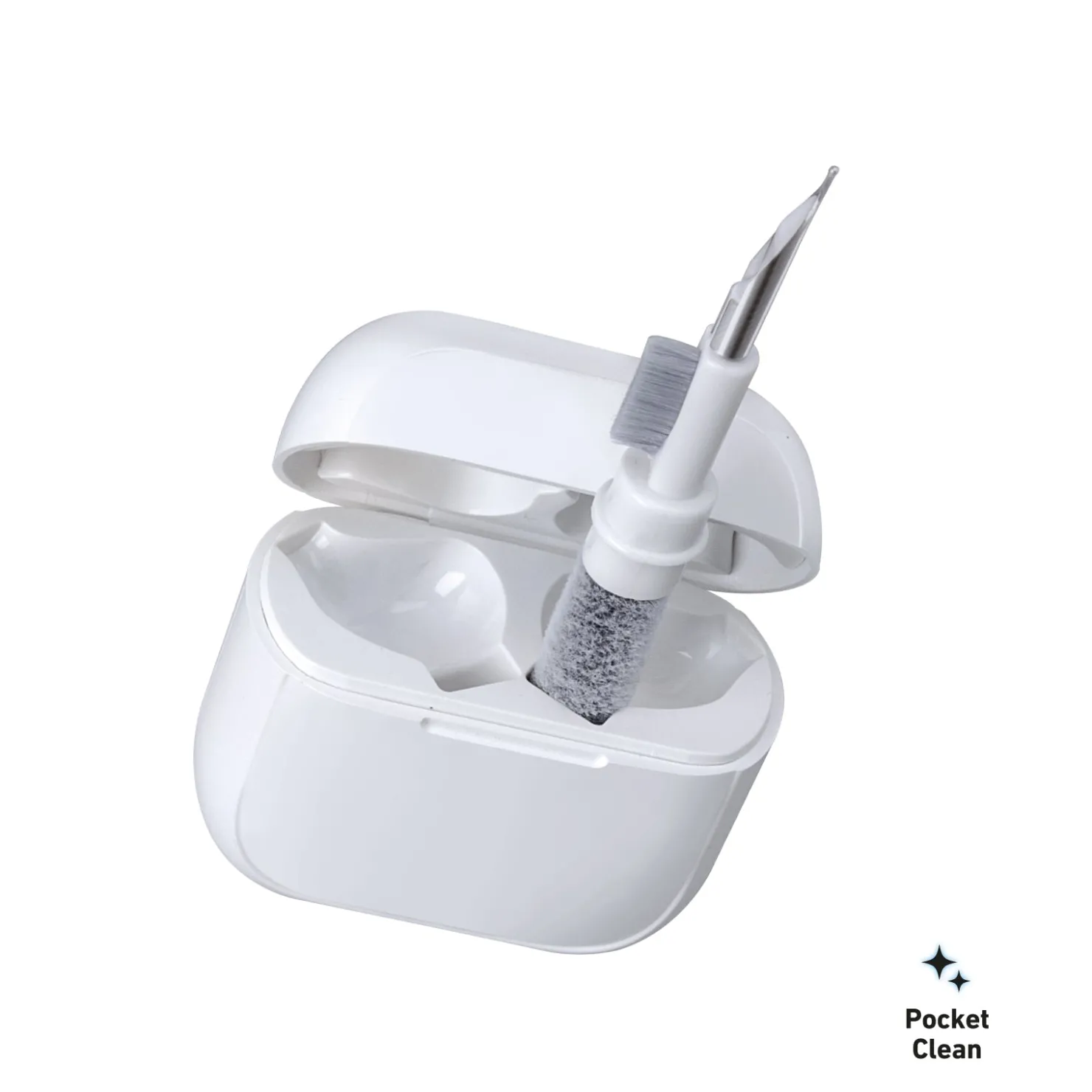 3-in-1-Reinigungsset für Ohrhörer mit Metallspitze, Bürste und Mini-Staubwedel|SBS Hot