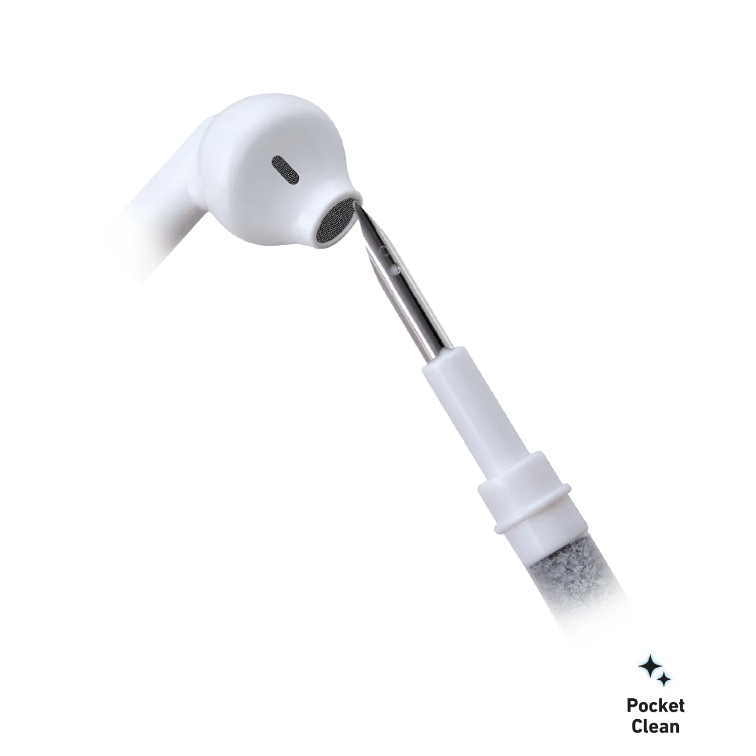 3-in-1-Reinigungsset für Ohrhörer mit Metallspitze, Bürste und Mini-Staubwedel|SBS Hot