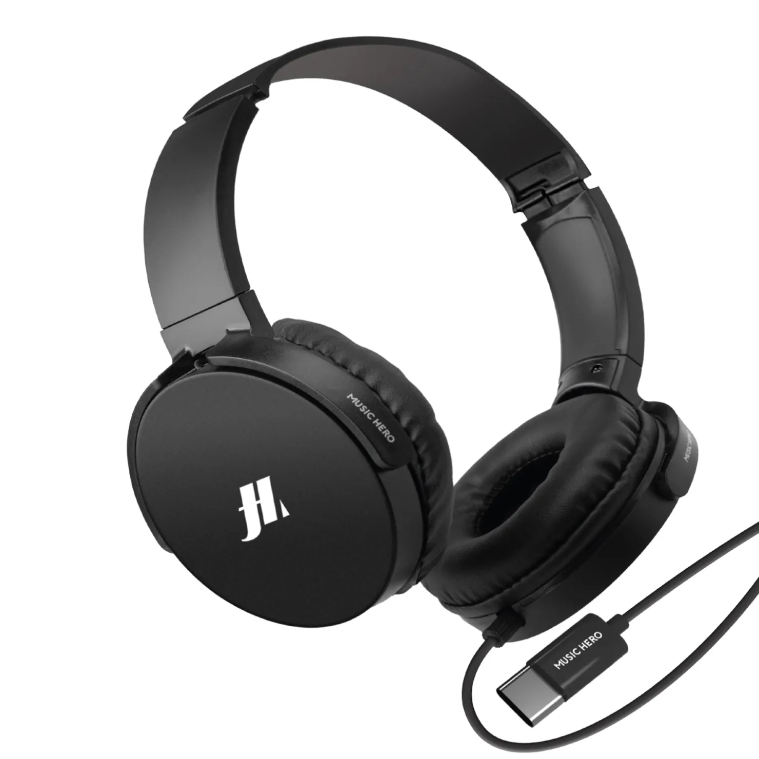 Kabelgebundener Kopfhörer mit USB-C und drehbaren weichen Ohrmuscheln|MH Fashion