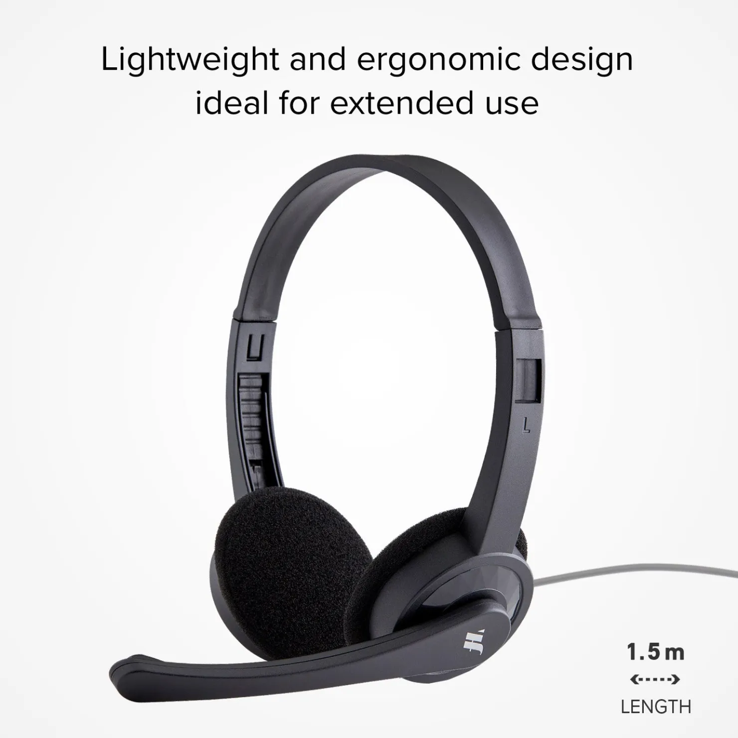 Kabelgebundenes Headset mit einstellbarem Mikrofon|MH Discount