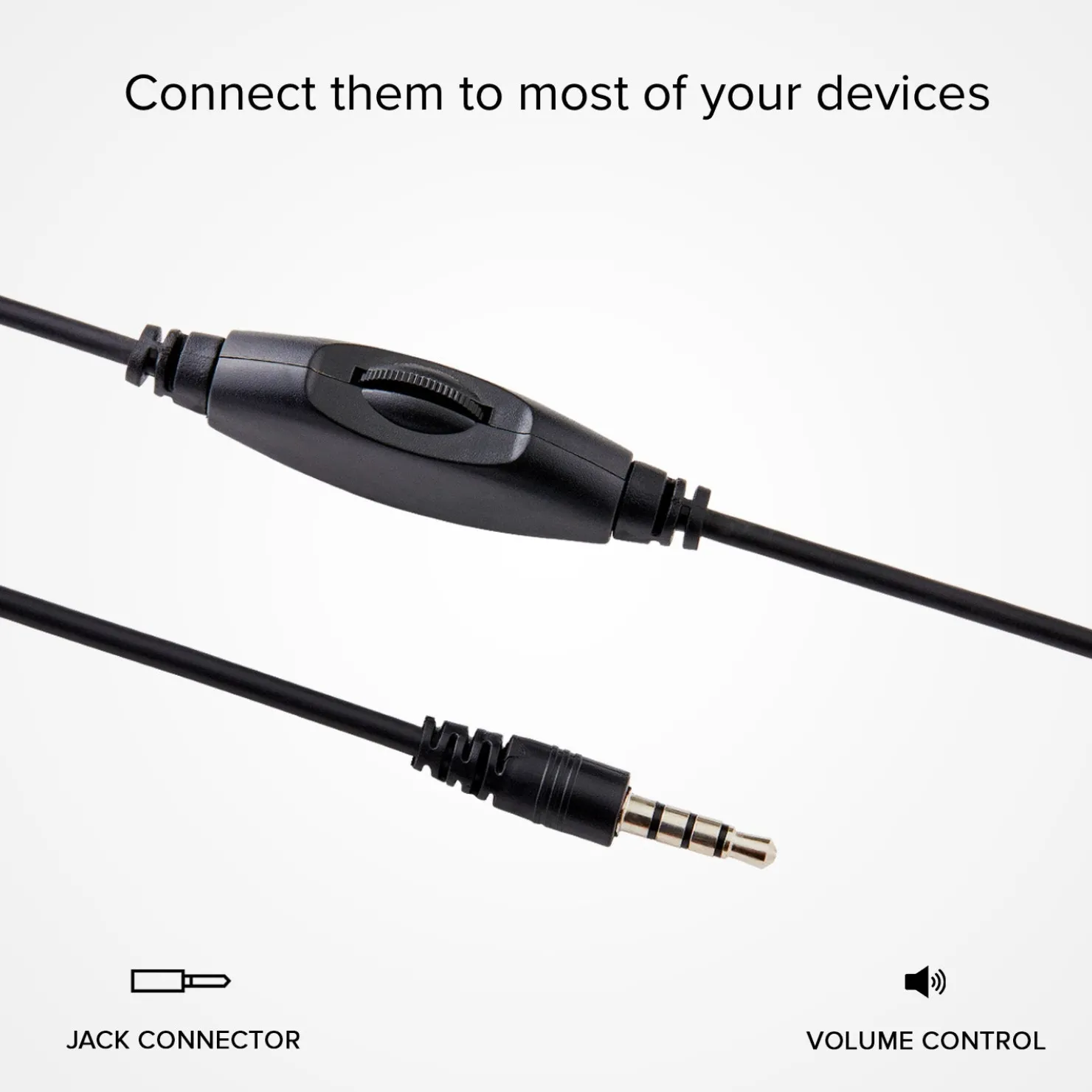 Kabelgebundenes Headset mit einstellbarem Mikrofon|MH Discount