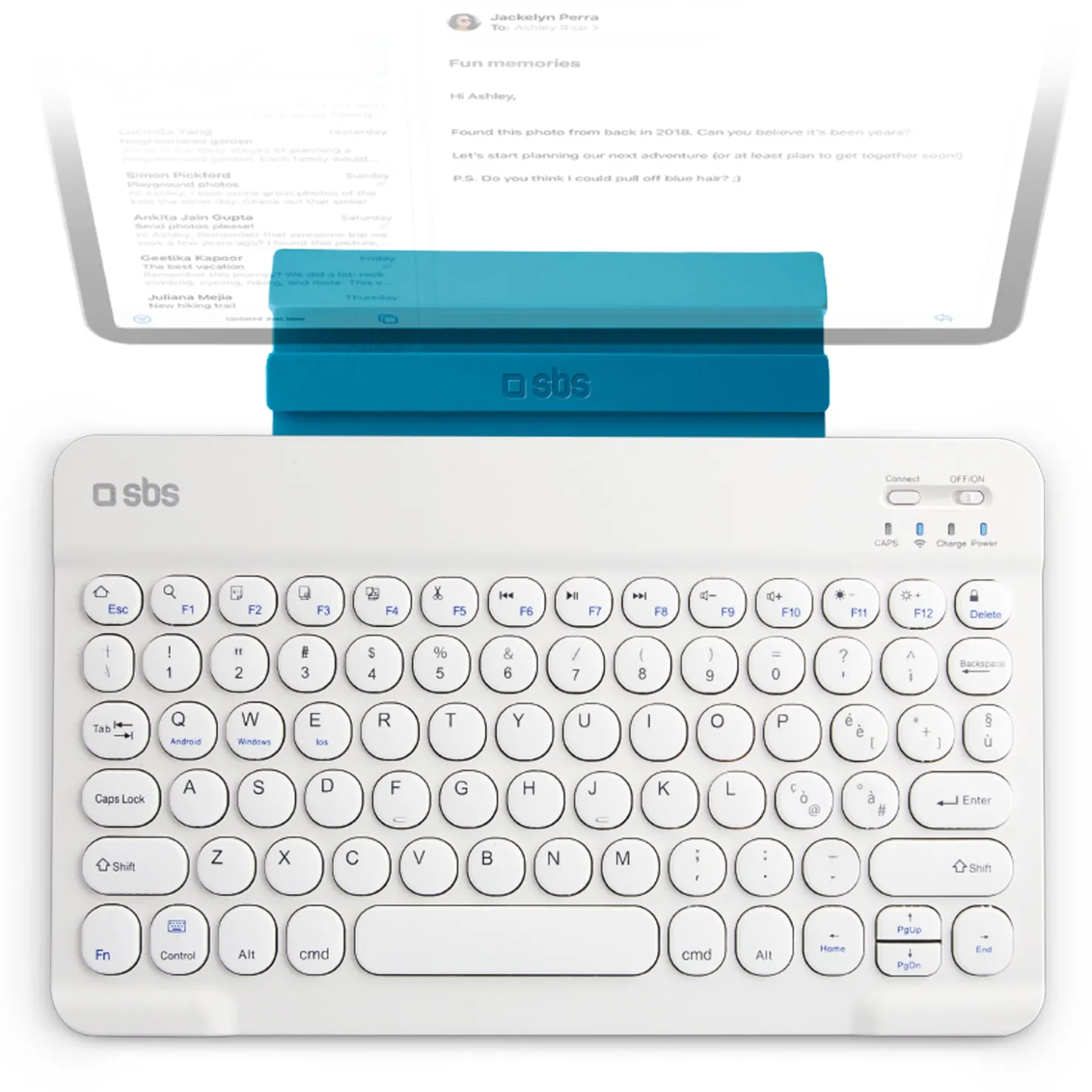 Kabellose deutschschweizer Universaltastatur mit Ständerfunktion|SBS Outlet