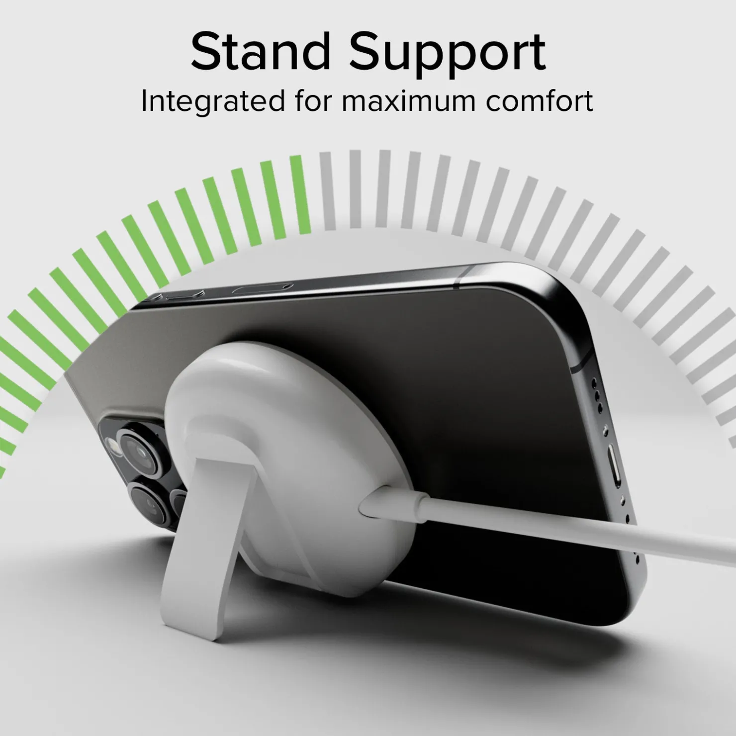 Kabellose Ladestation Qi2, MagSafe-kompatibel mit Standfunktion|SBS Discount