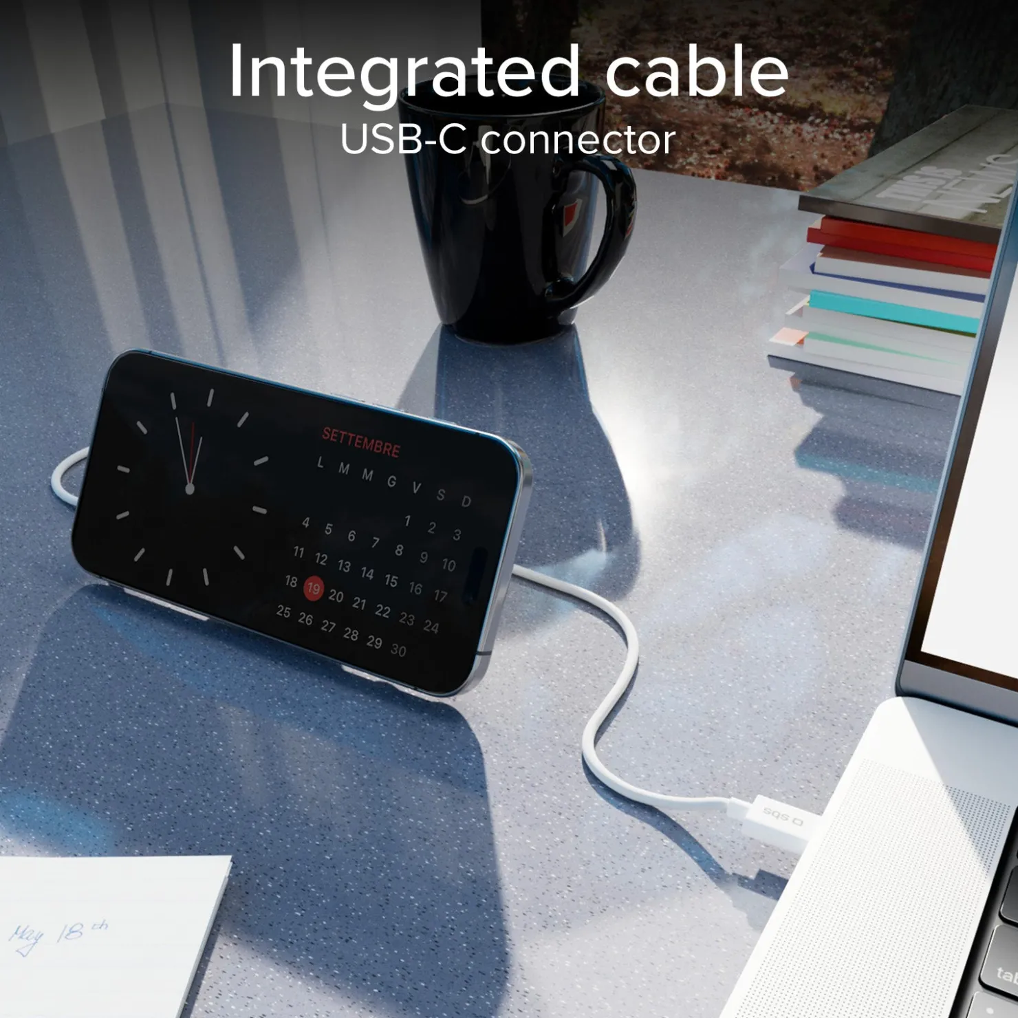 Kabellose Ladestation Qi2, MagSafe-kompatibel mit Standfunktion|SBS Discount