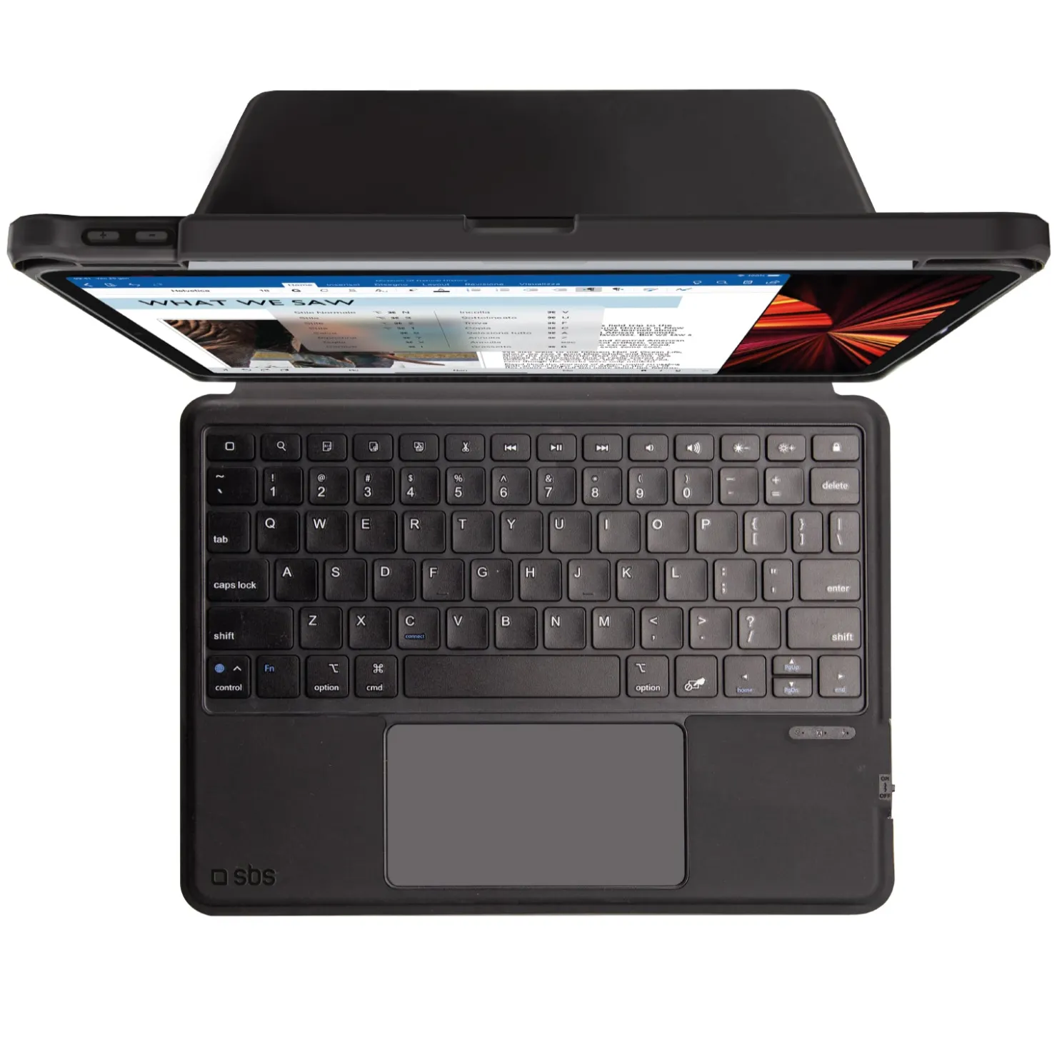 Kabellose Tastatur mit Hülle für iPad Air 10.9" 2020/Air 10.9" 2022/Air 11" 2024/Pro 11" 2018/Pro 11" 2022|SBS Best