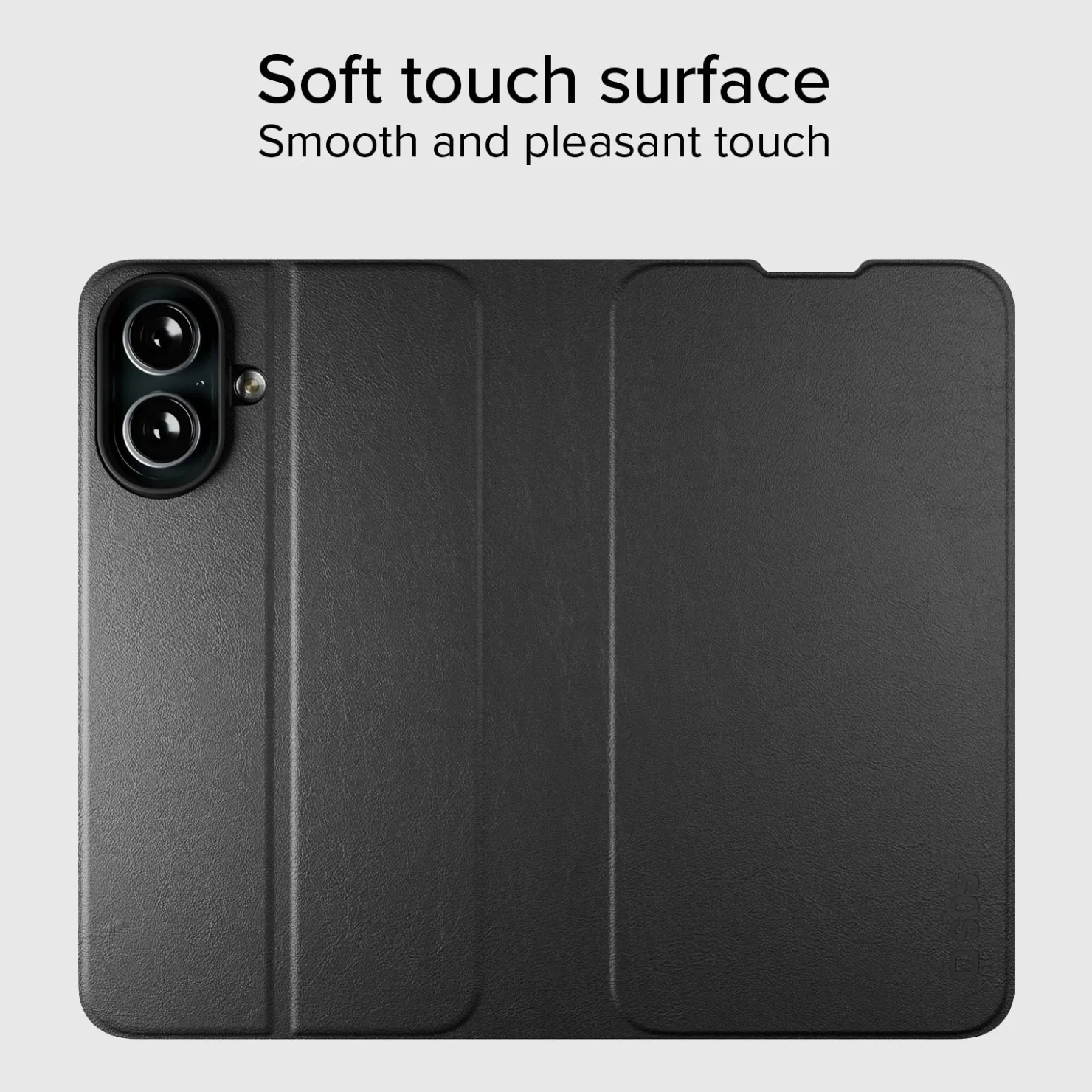 Klapphülle mit Ständer und Soft-Touch-Oberfläche für das iPhone 16|SBS Outlet