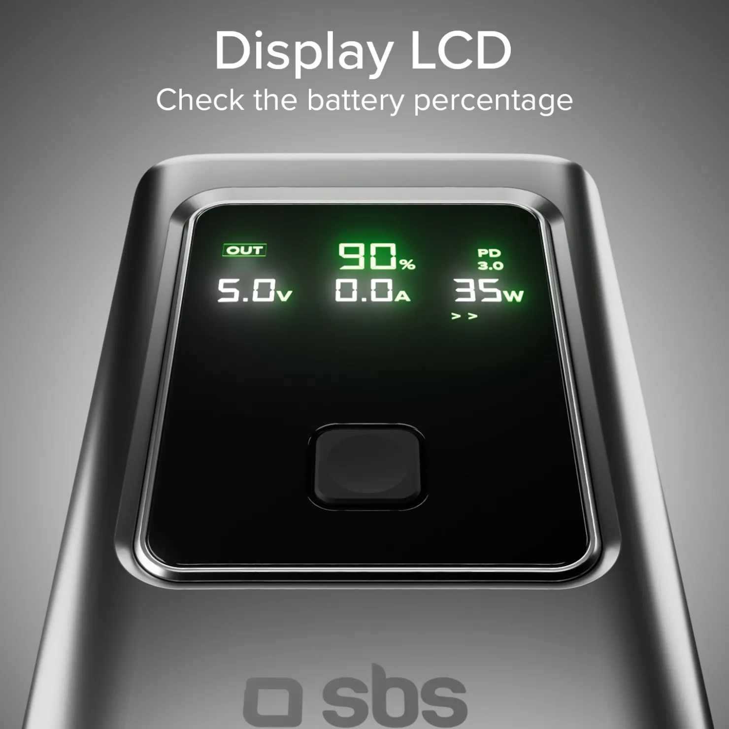 LCD-Power Bank 10.000 mAh mit PD 35 W|SBS Discount